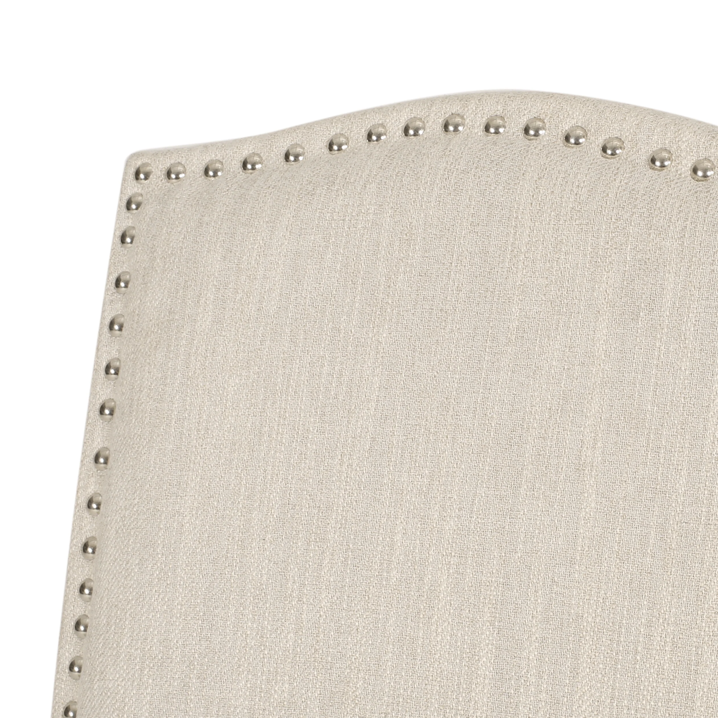 Geromin Contemporary Fabric Dining Chairs with Nailhead Trim, Set of 6 - furnishings