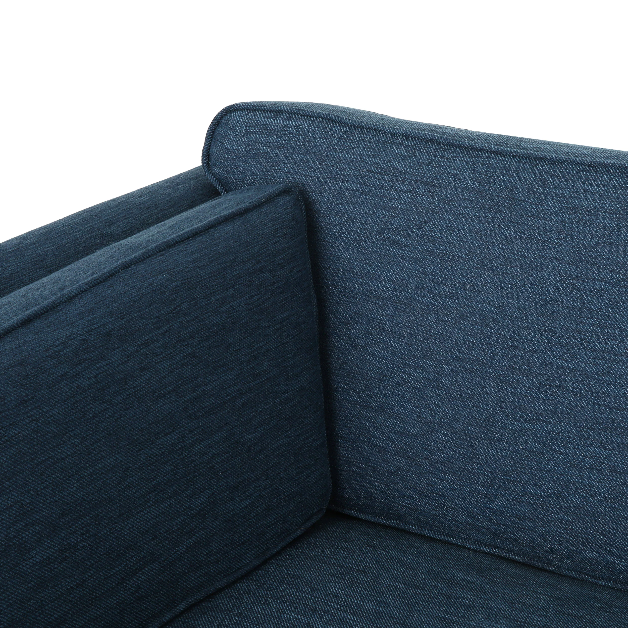 Sabirin Contemporary 3 Seater Fabric Sofa - furnishings