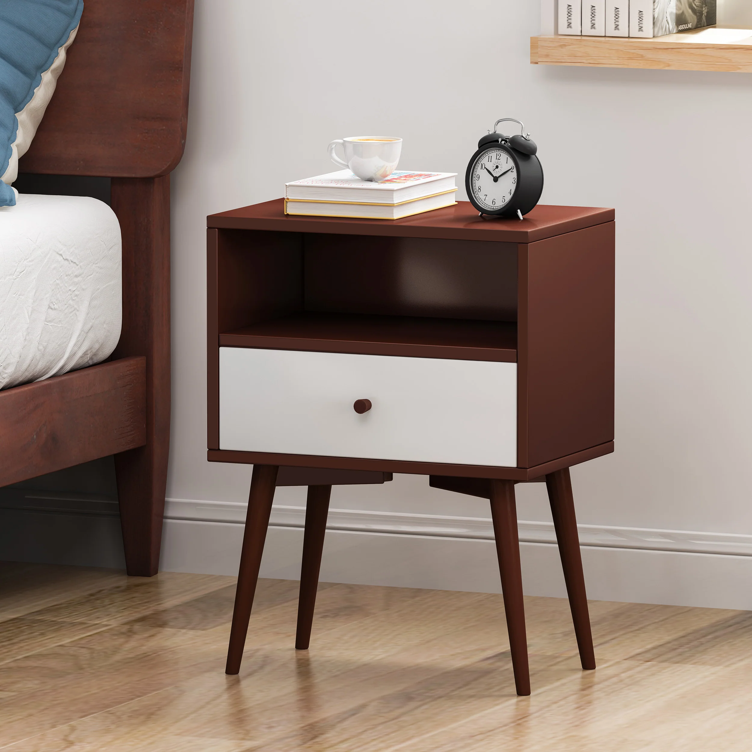 Ponelli Mid-Century Modern Side Table - furnishings