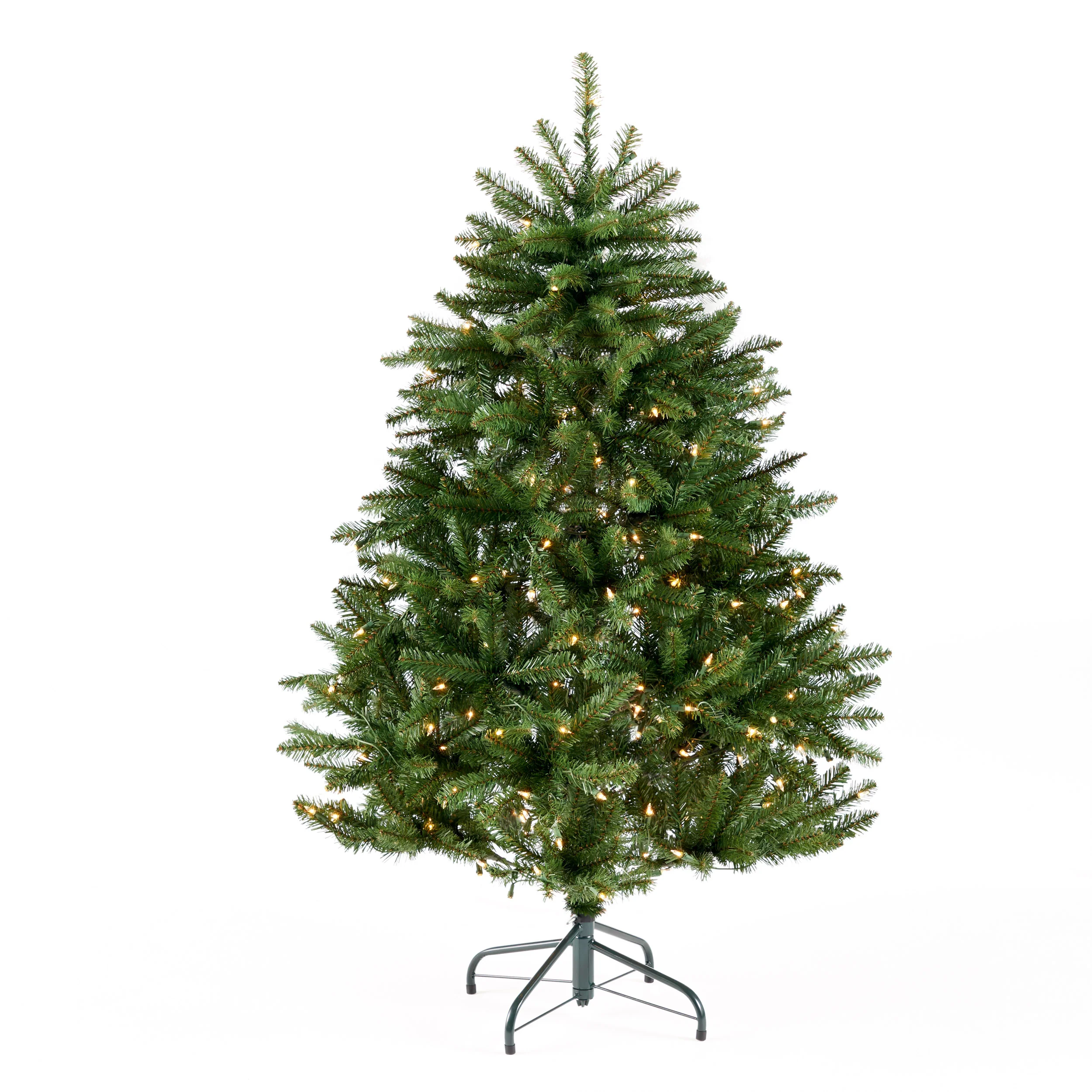 4.5-foot Norway Spruce Hinged Artificial Christmas Tree - furnishings