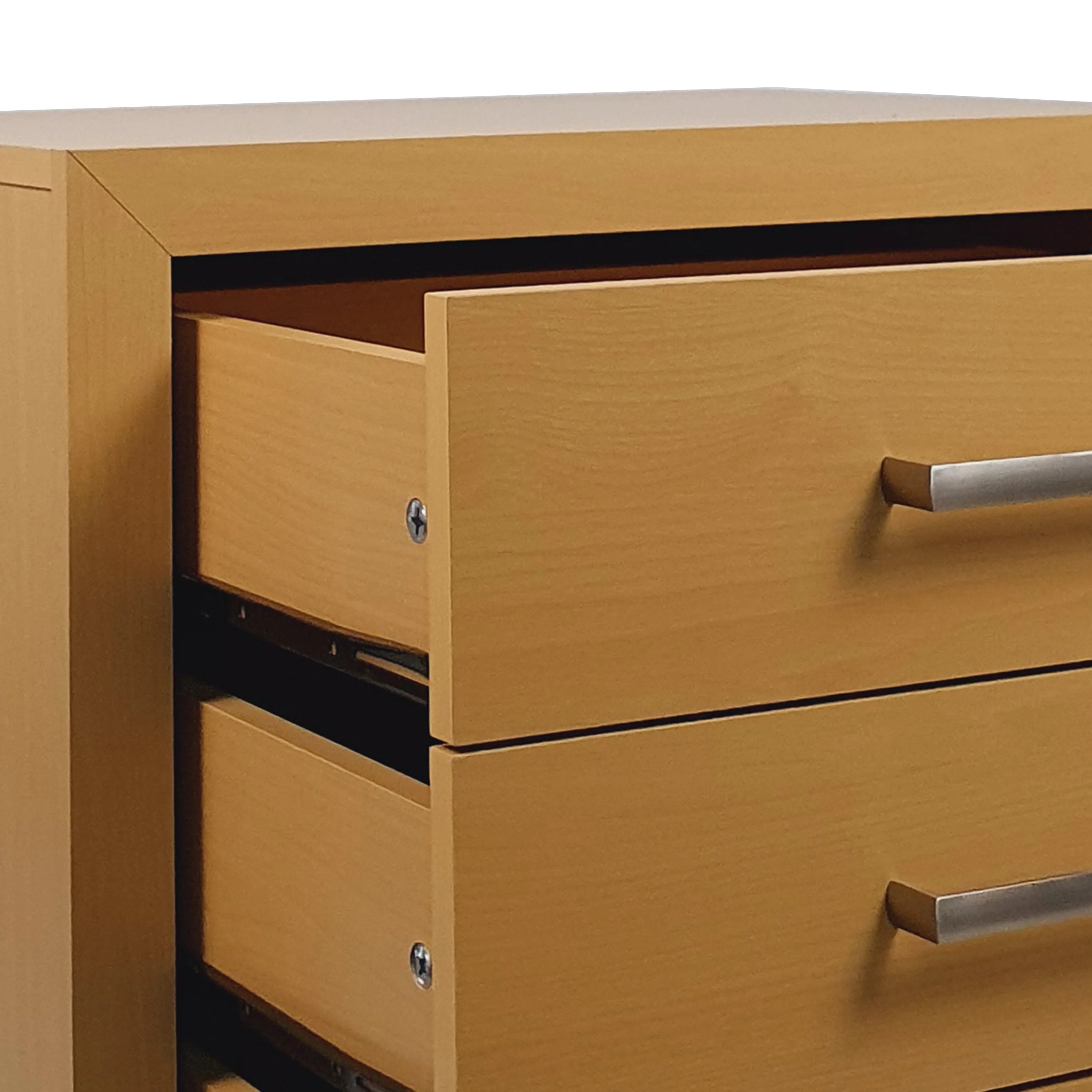 Borah Contemporary Faux Wood 2 Piece 4 Drawer Dresser and Nightstand Bedroom Set - furnishings