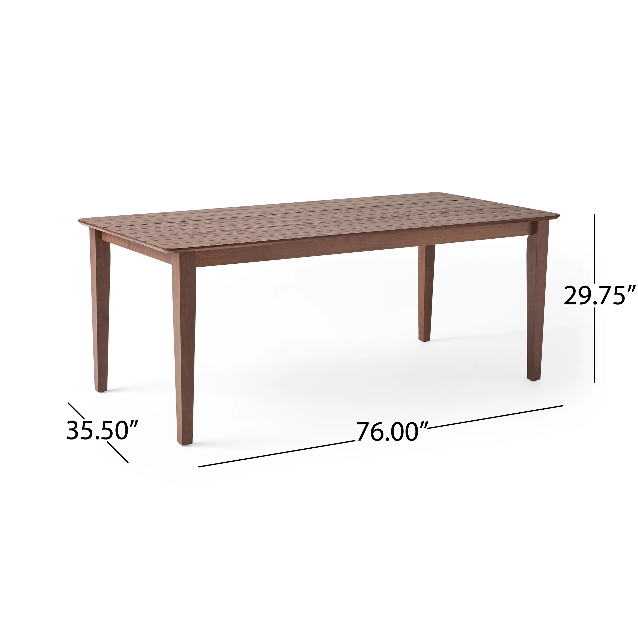Duluth Rustic Wooden Rectangular Dining Table - furnishings
