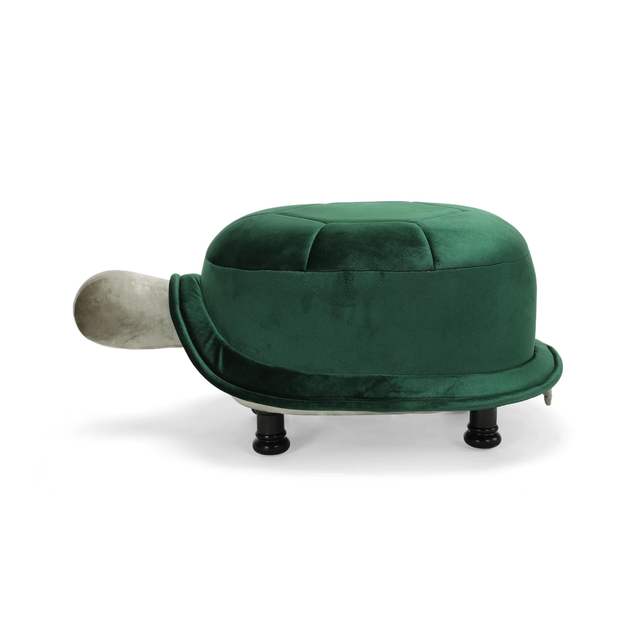 Azariah Velvet Turtle Ottoman - furnishings
