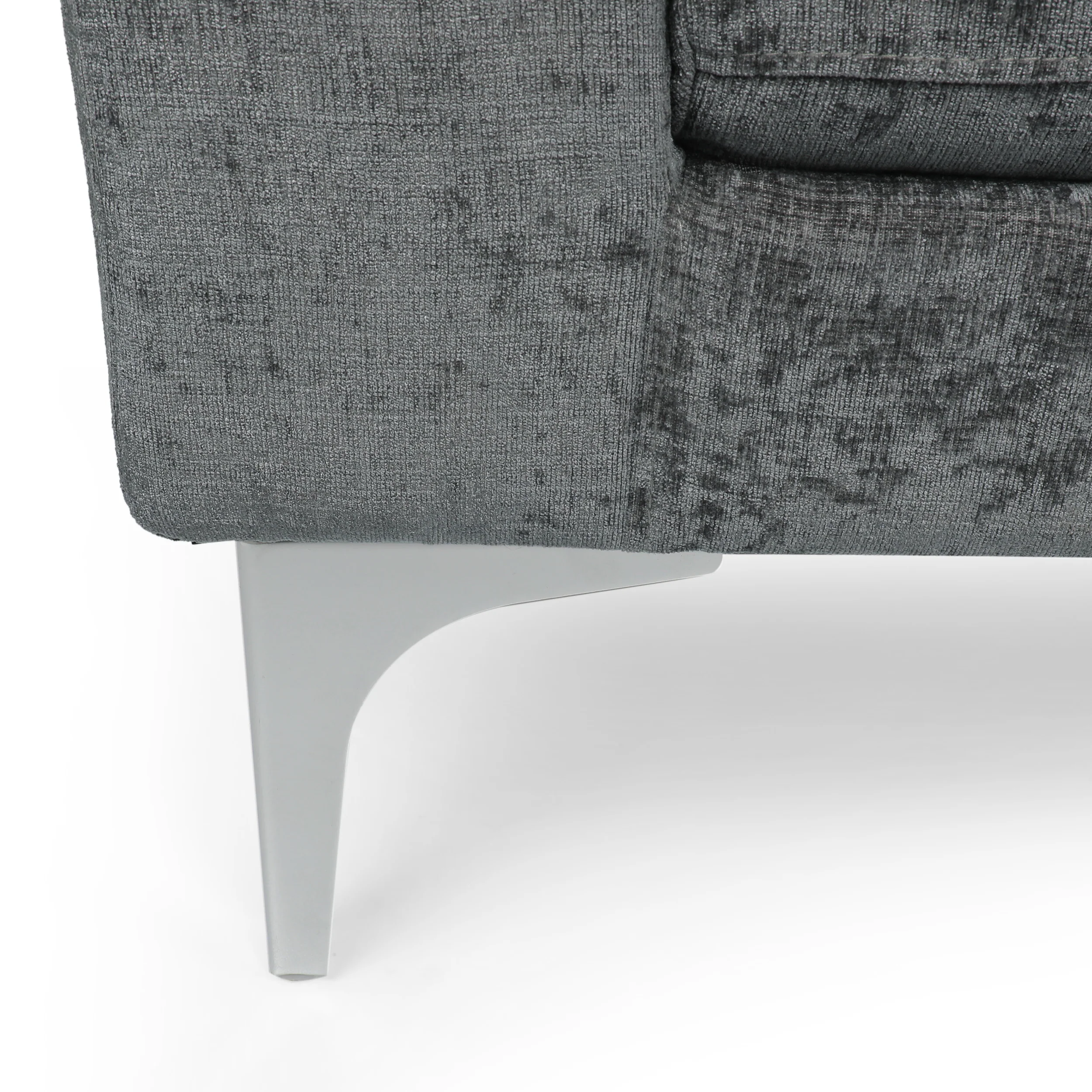 Makenleigh Contemporary Fabric Chaise Lounge - furnishings