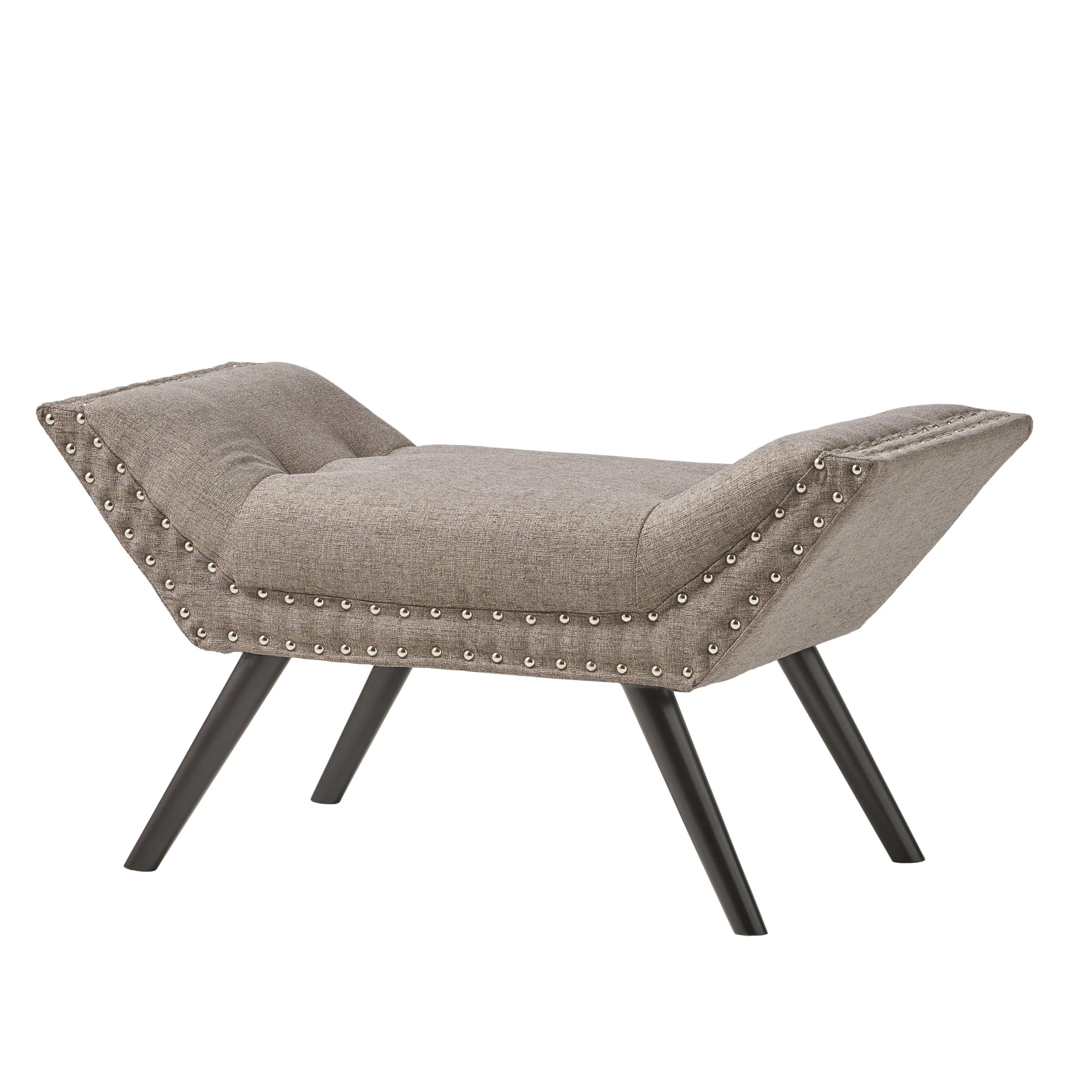 Daniel Tufted Fabric Ottoman Footstool - furnishings