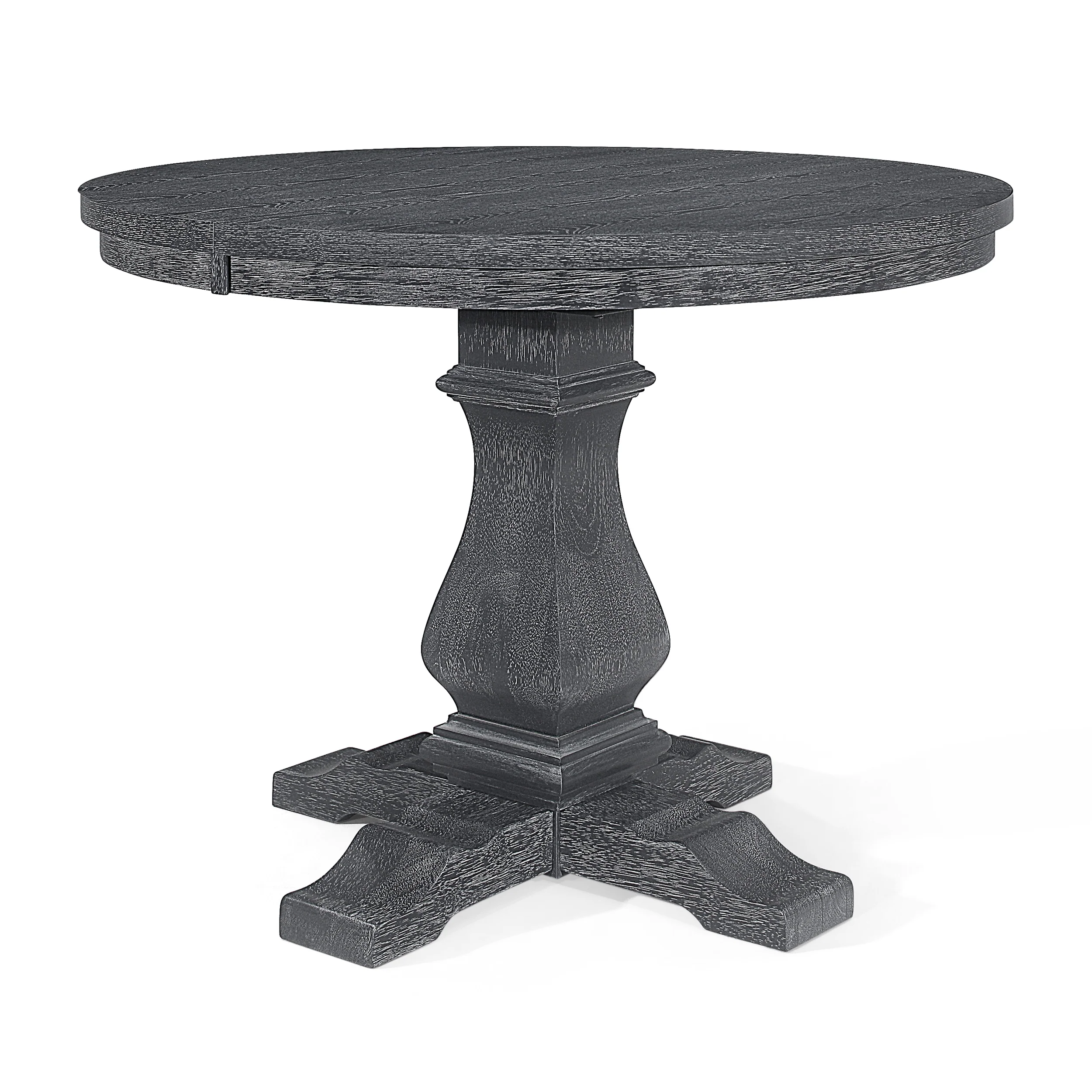 Carrick Rustic Wood Expandable Oval Dining Table - furnishings