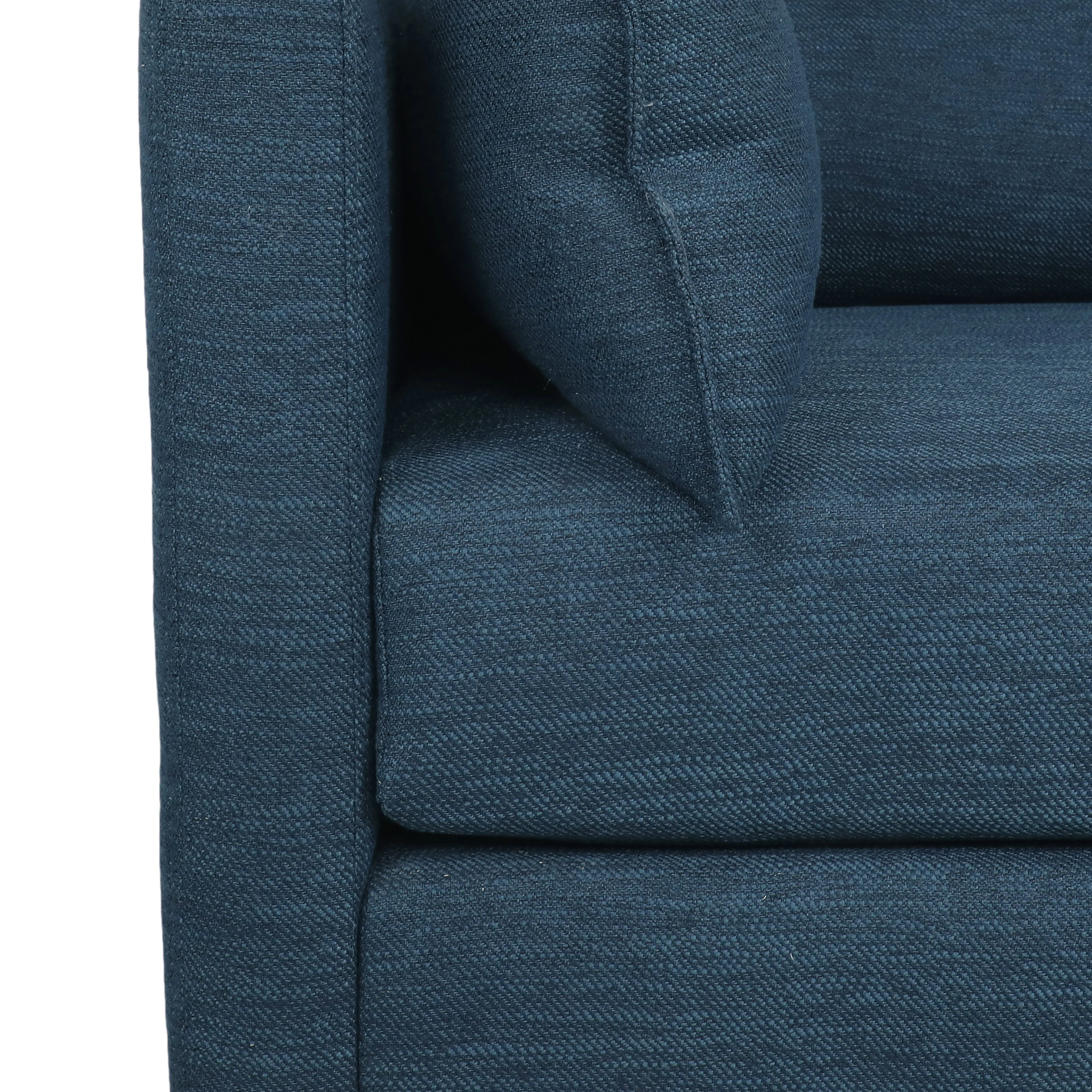 Ashuelot Mid Century Modern Fabric Tufted Club Chair with Accent Pillows - furnishings