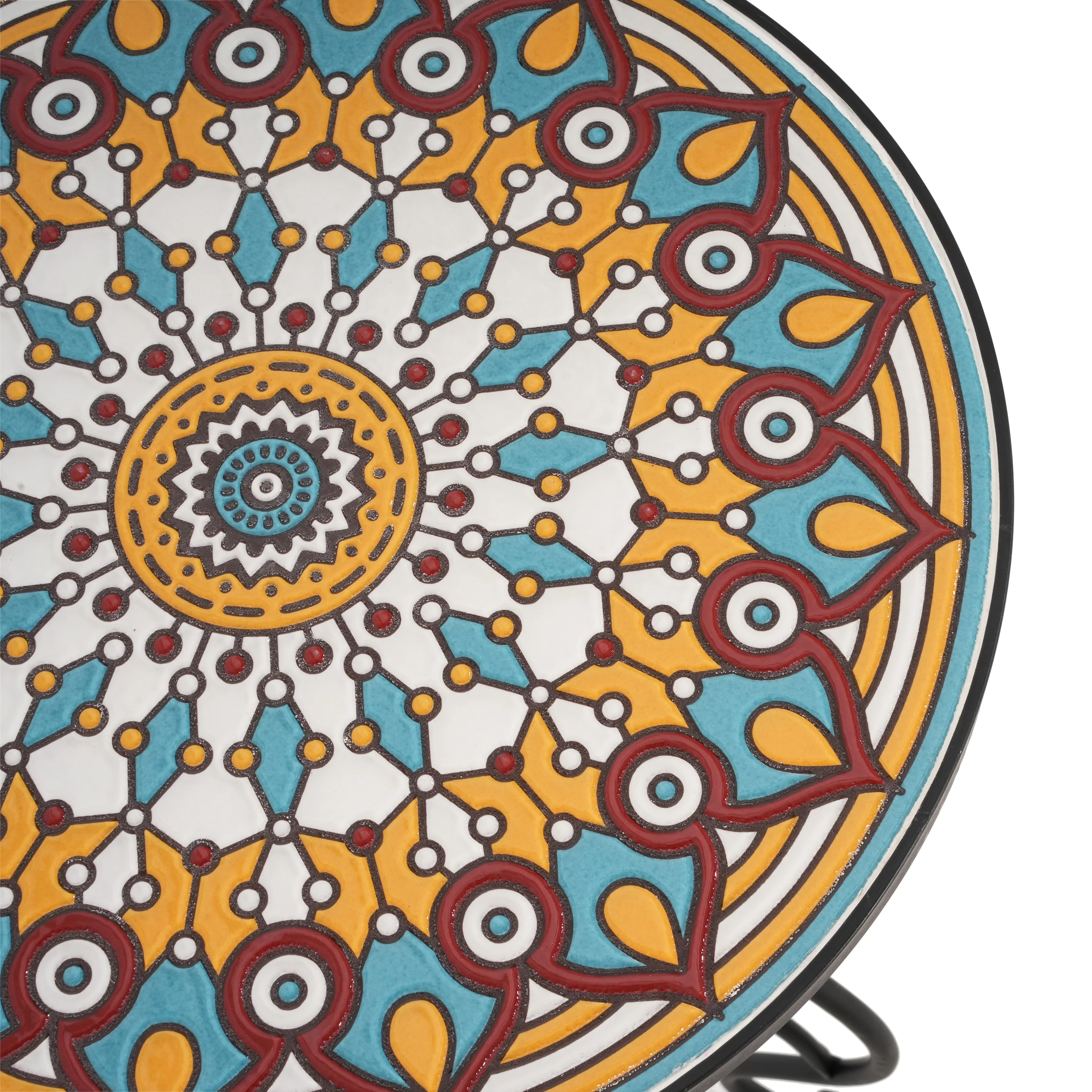 Thanee Outdoor Patio Round Side Table - furnishings