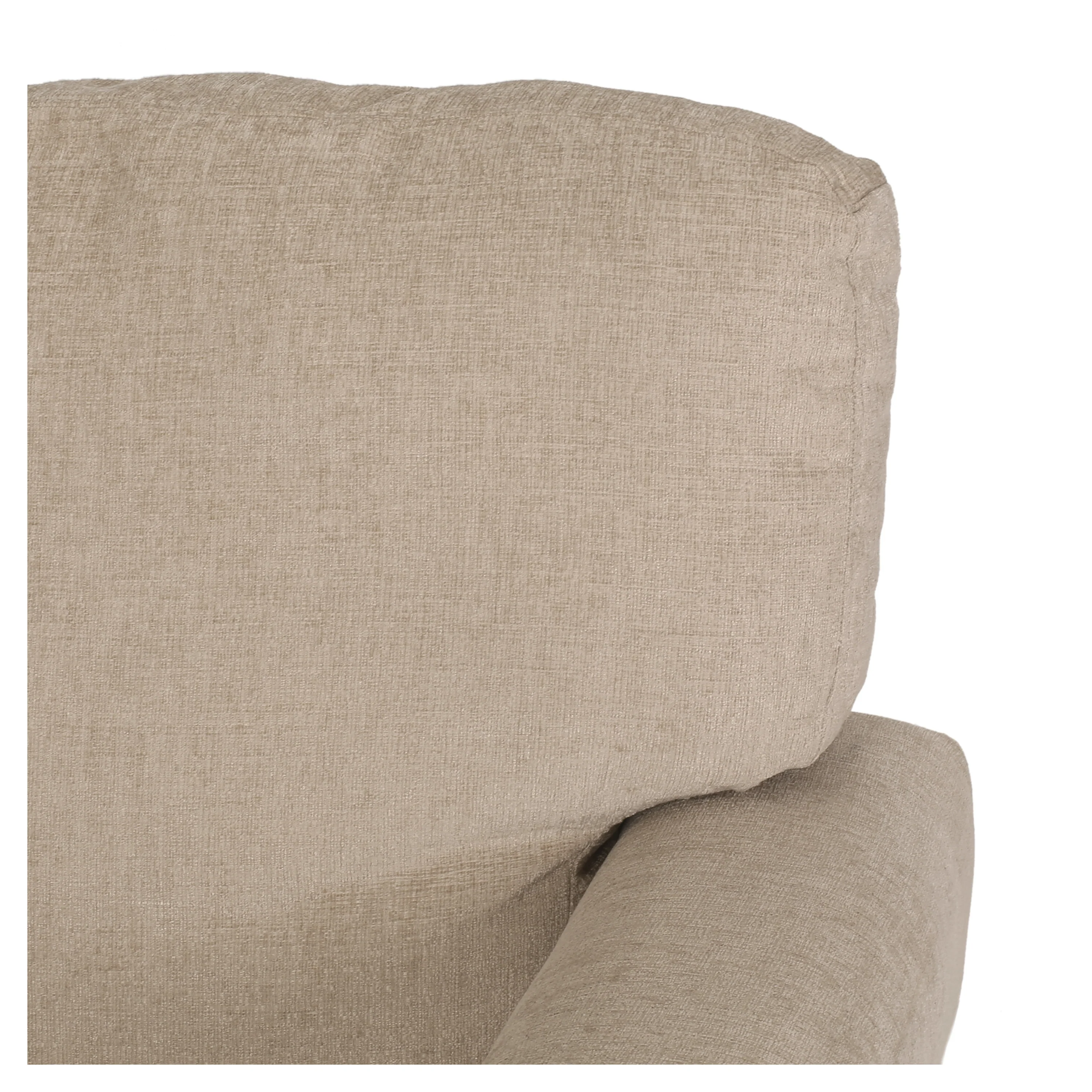 Dobles Contemporary Fabric 3 Seater Sofa with Nailhead Trim - furnishings