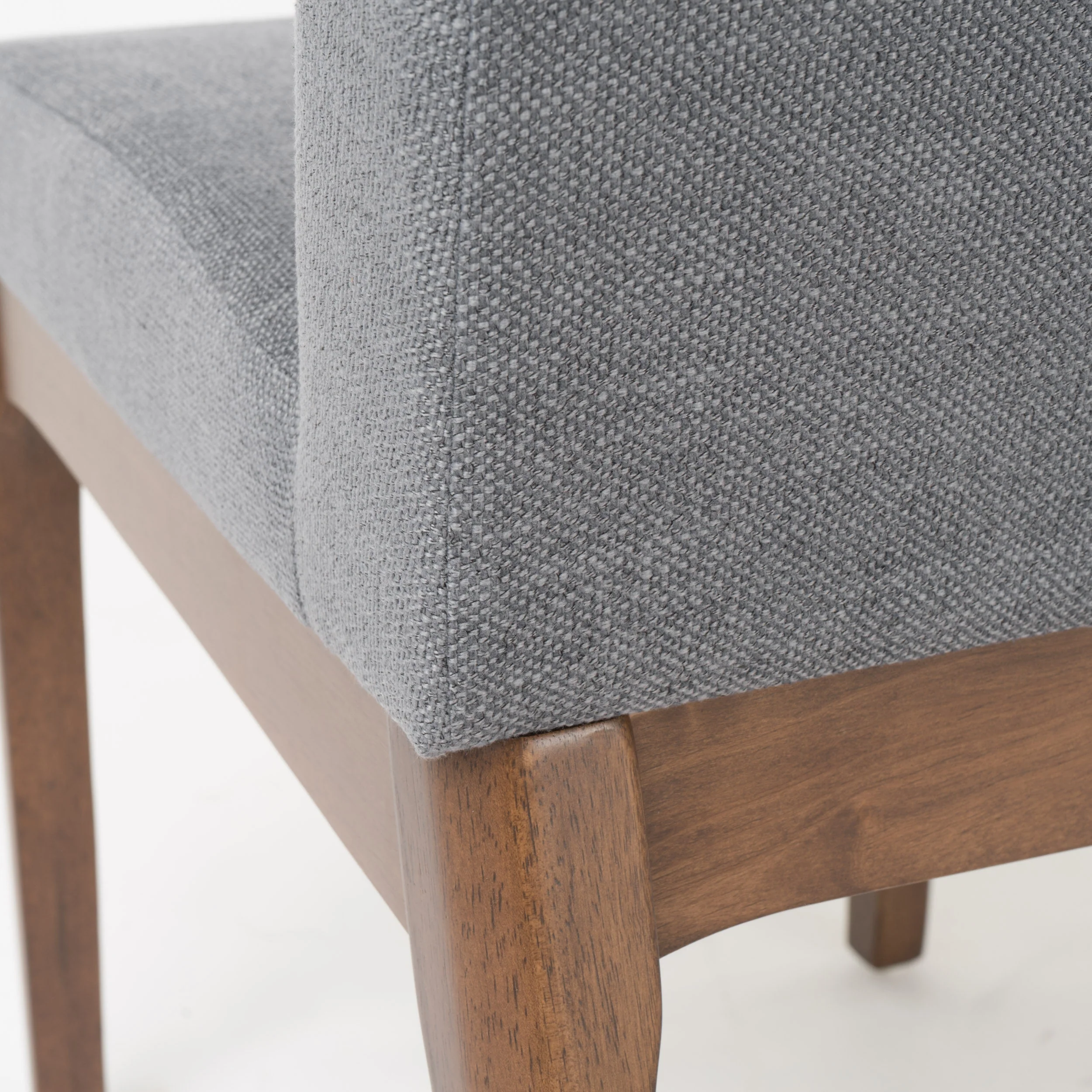 Leona Fabric & Wood Finish Dining Chair (Set of 2) - furnishings