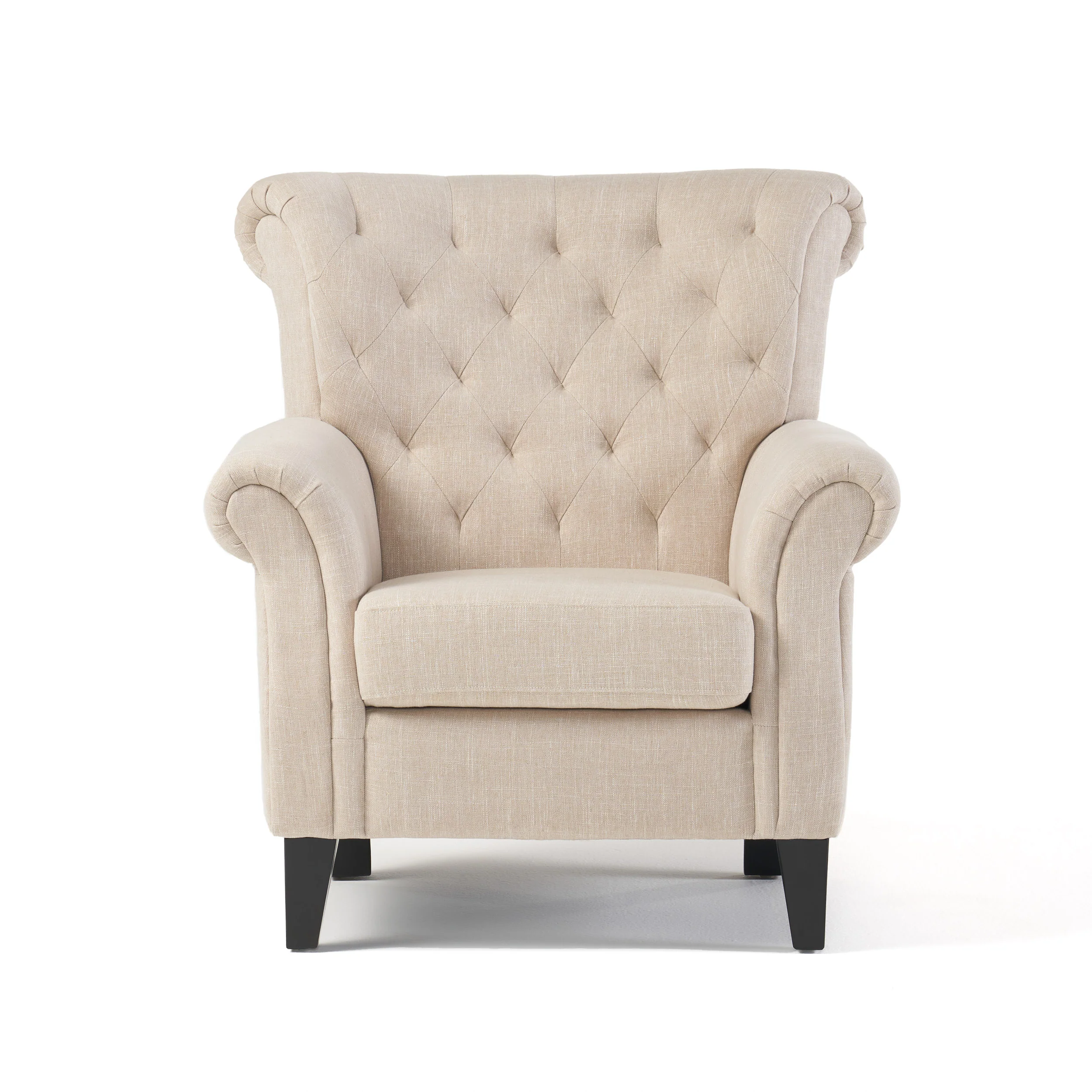 Solvang Contemporary Fabric Tufted Chair - furnishings