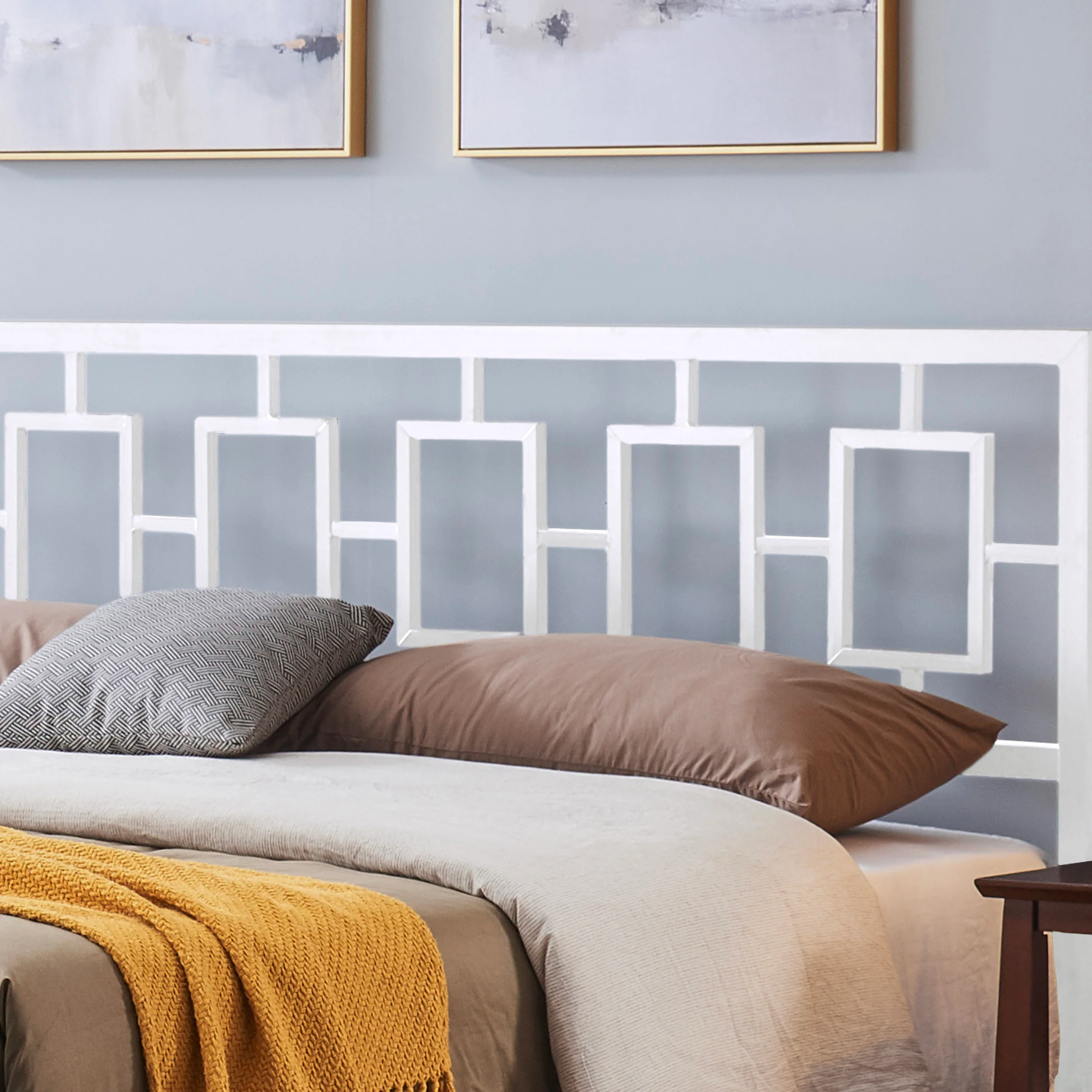 Dawn Modern Iron King Bed Frame - furnishings
