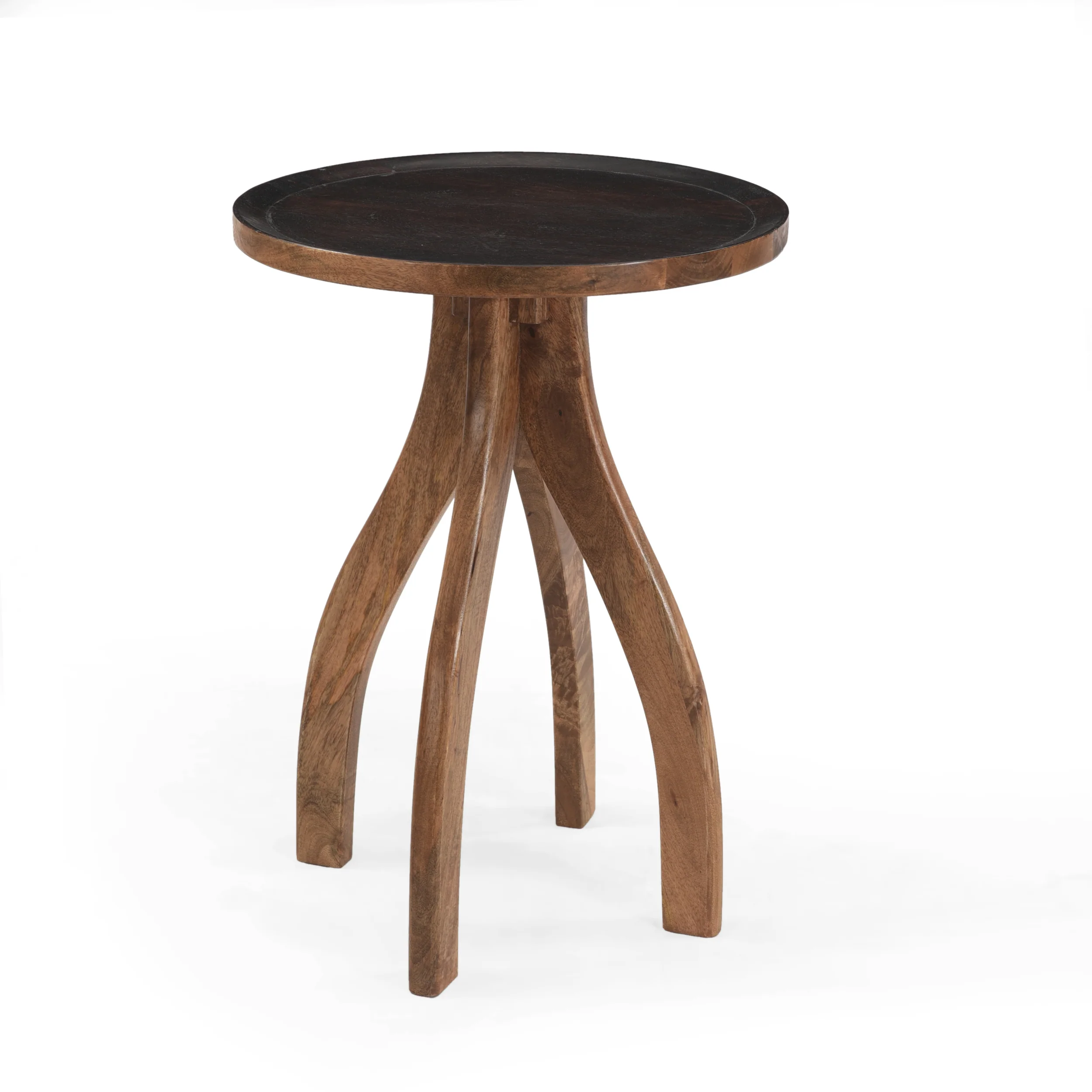 Adaiyah Boho Mango Wood End Table - furnishings