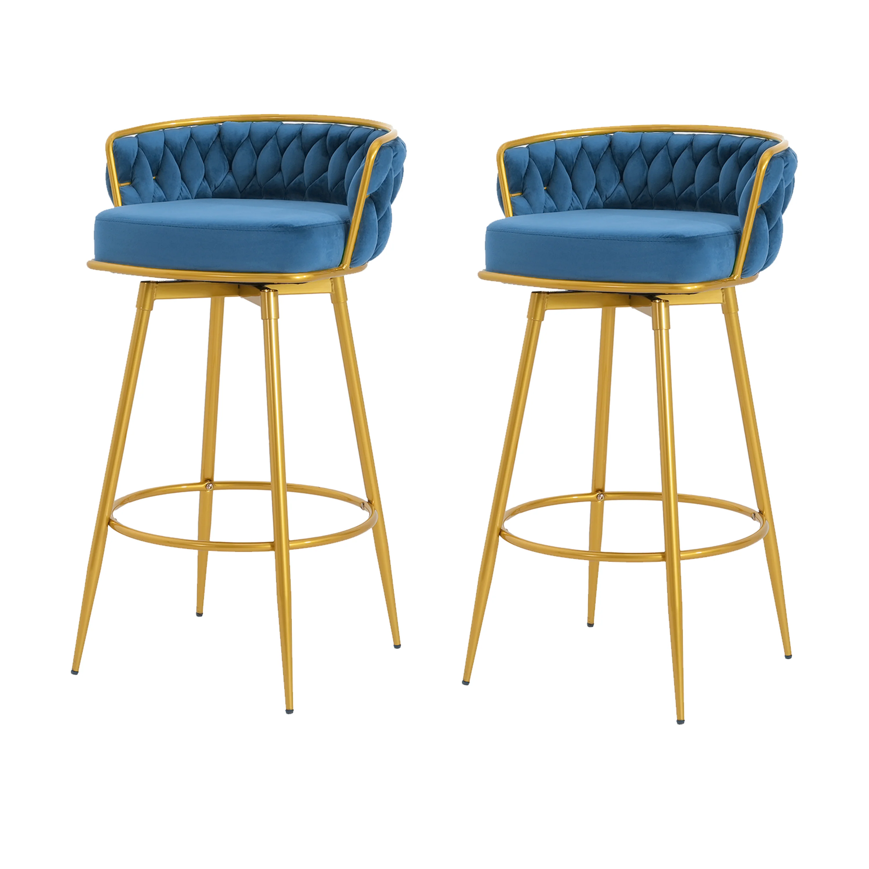 Flufy Modern Rubberwood Upholstered Dining Chairs - furnishings