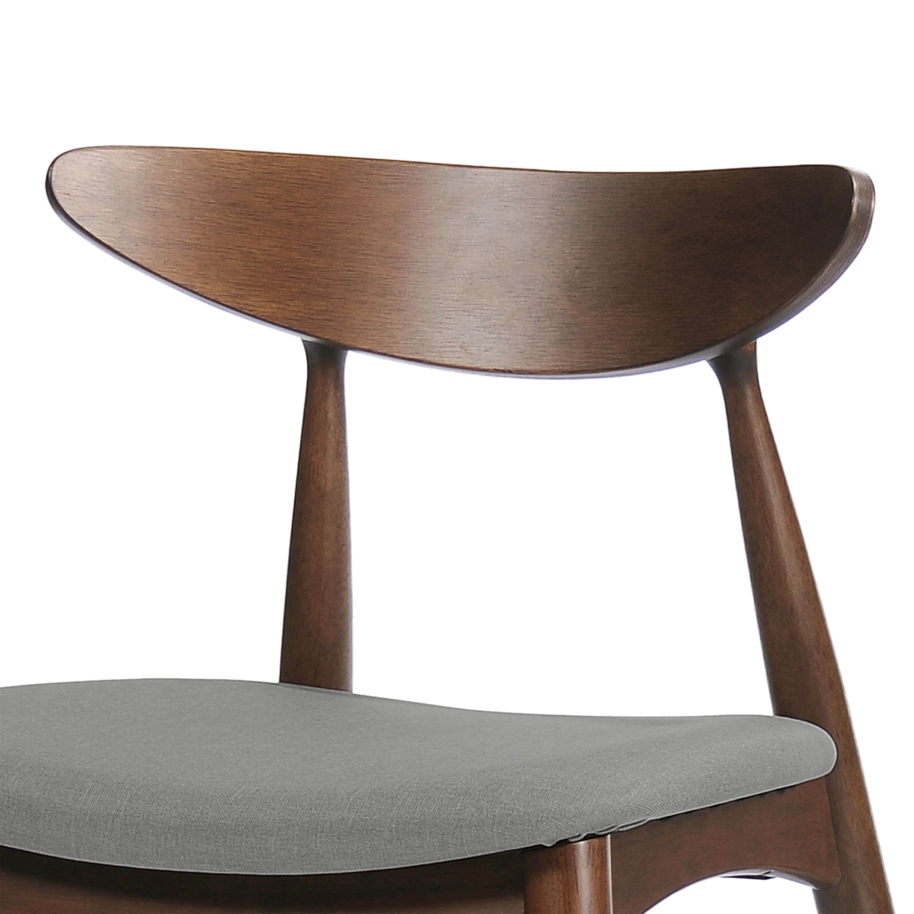 Issaic Mid-Century Modern 5-Piece Fabric Upholstered Dining Set w/ Wood Frame - furnishings
