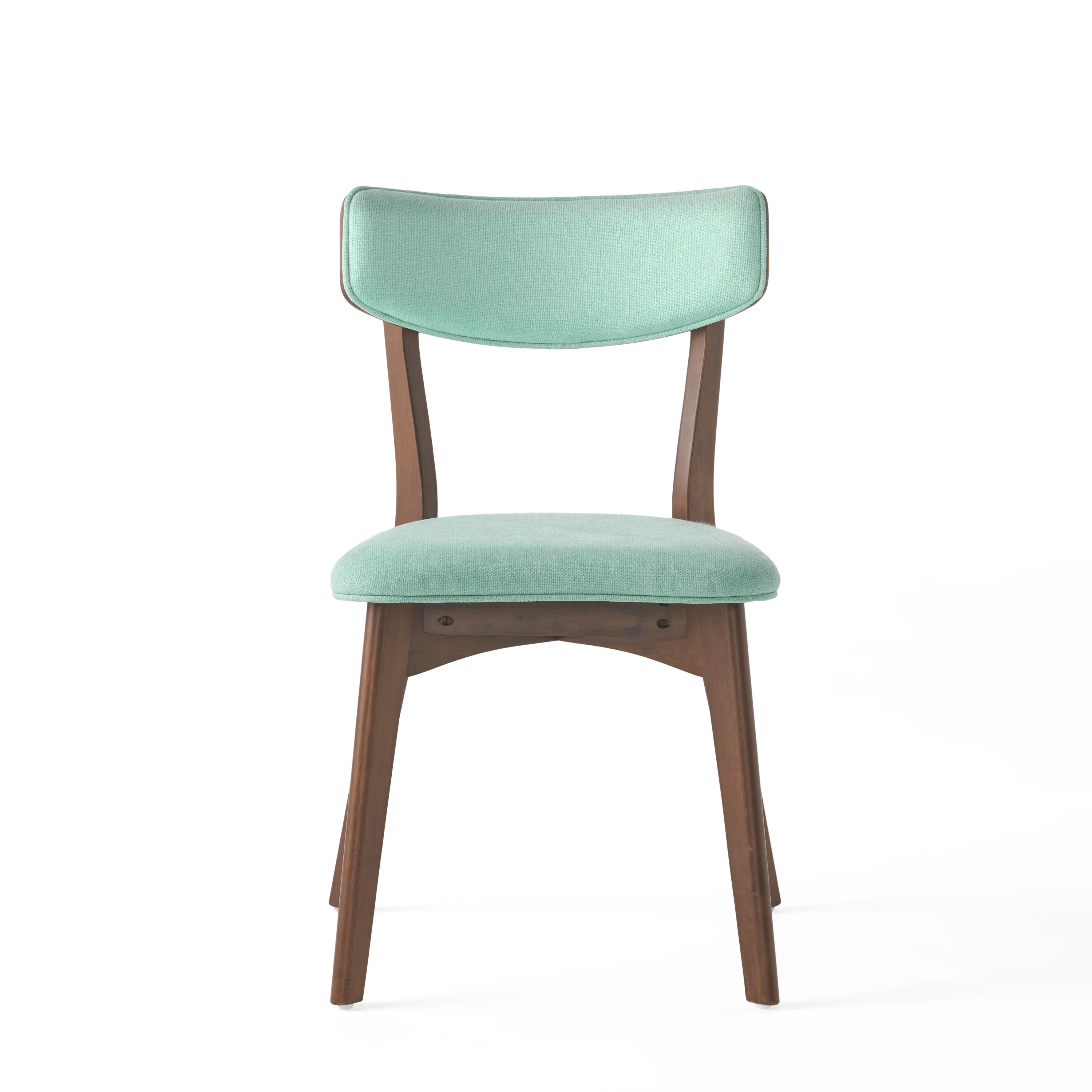 Turat Mid-Century Walnut Finished Frame Dining Chairs (Set of 2) - furnishings