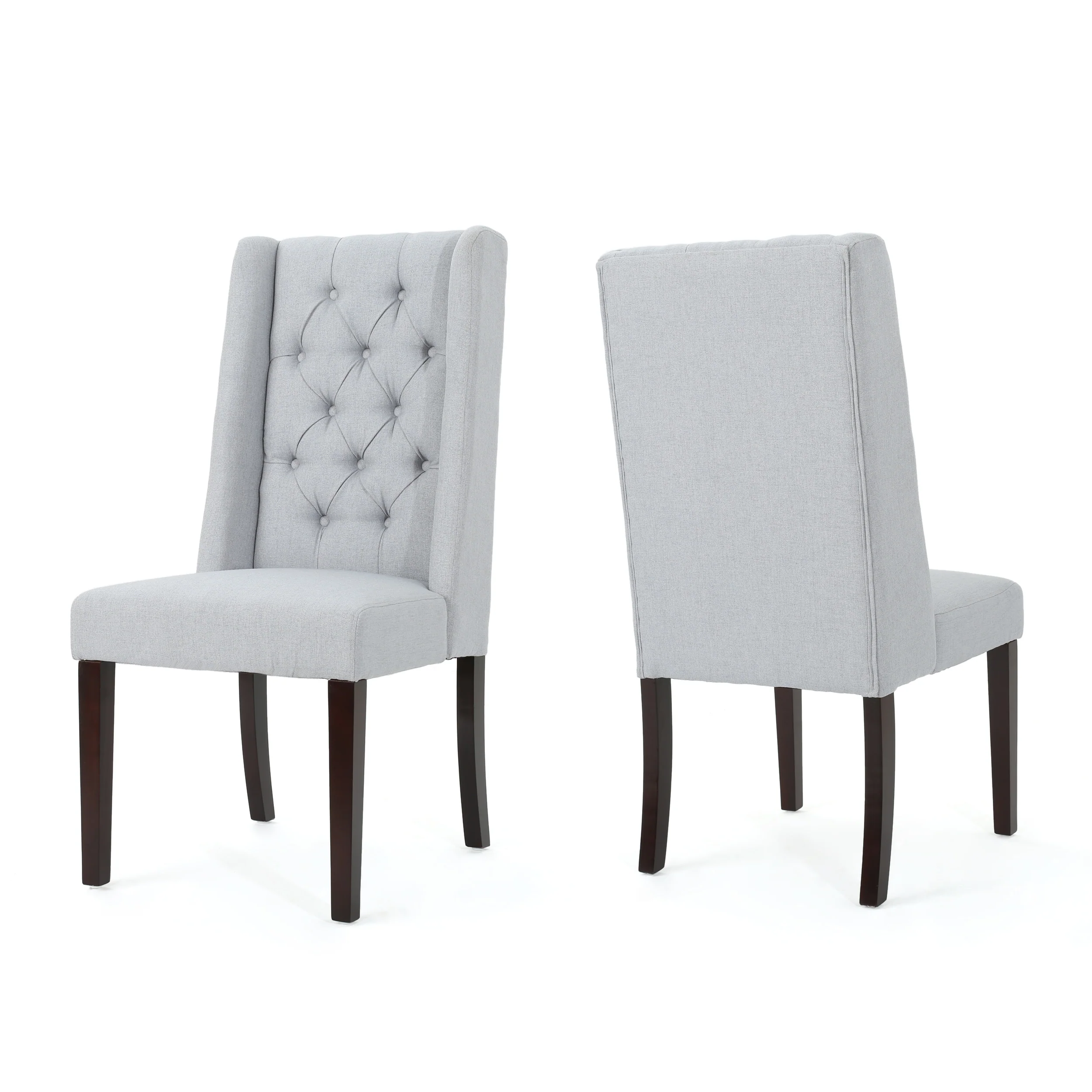Billings Tufted Fabric High Back Dining Chairs (Set of 2) - furnishings