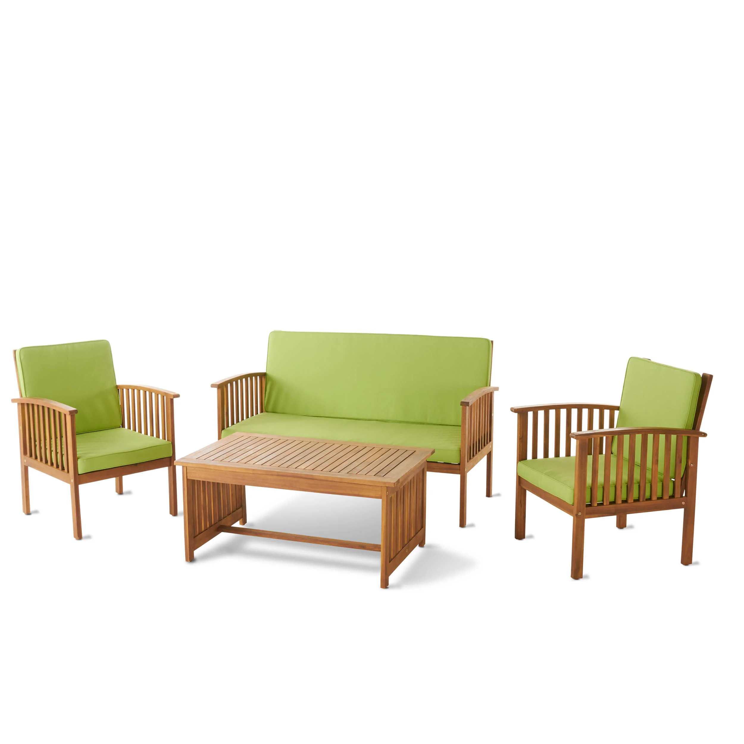 Cape Town Acacia Wood Outdoor Sofa Set - furnishings