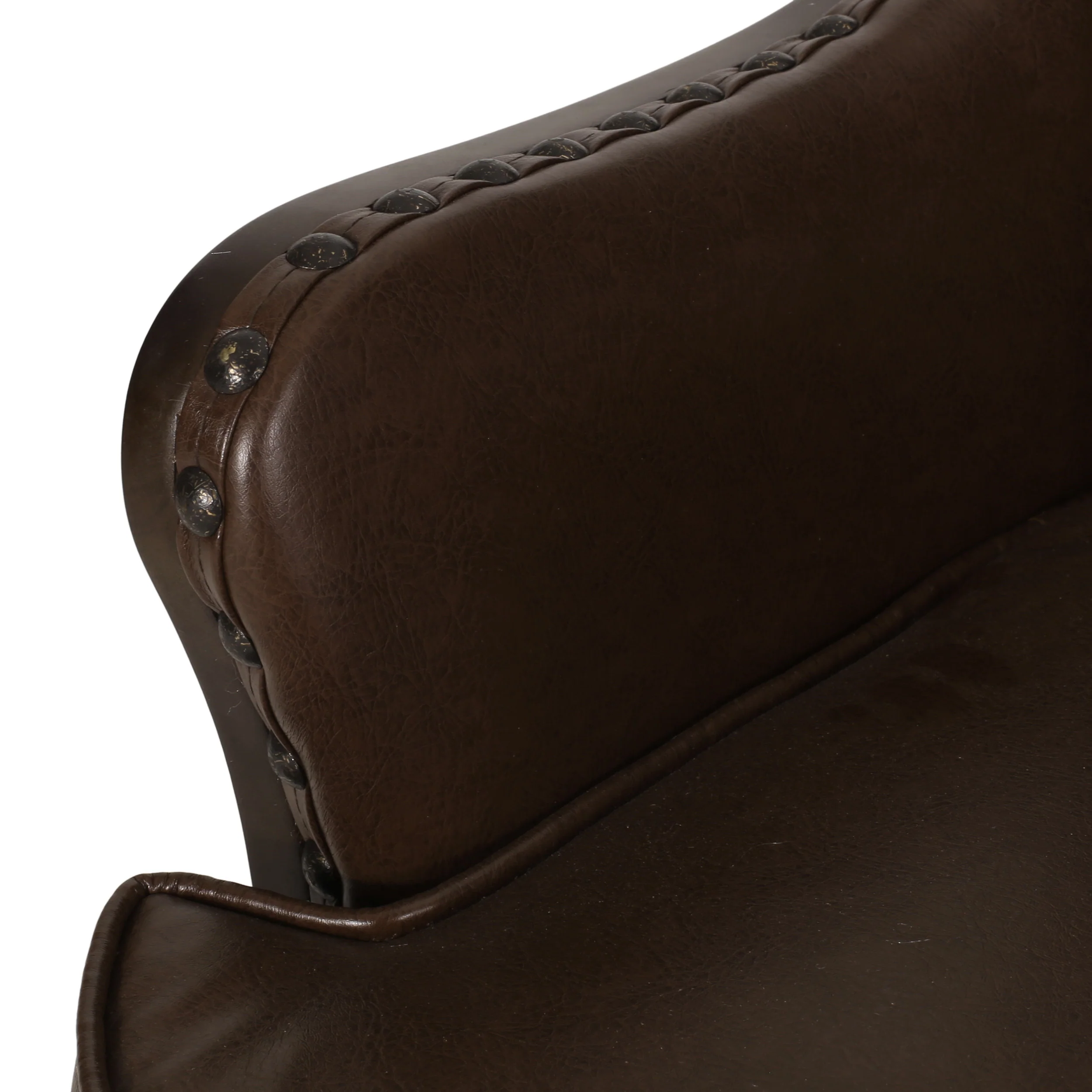 Jett Contemporary Upholstered Accent Chair with Nailhead Trim - furnishings