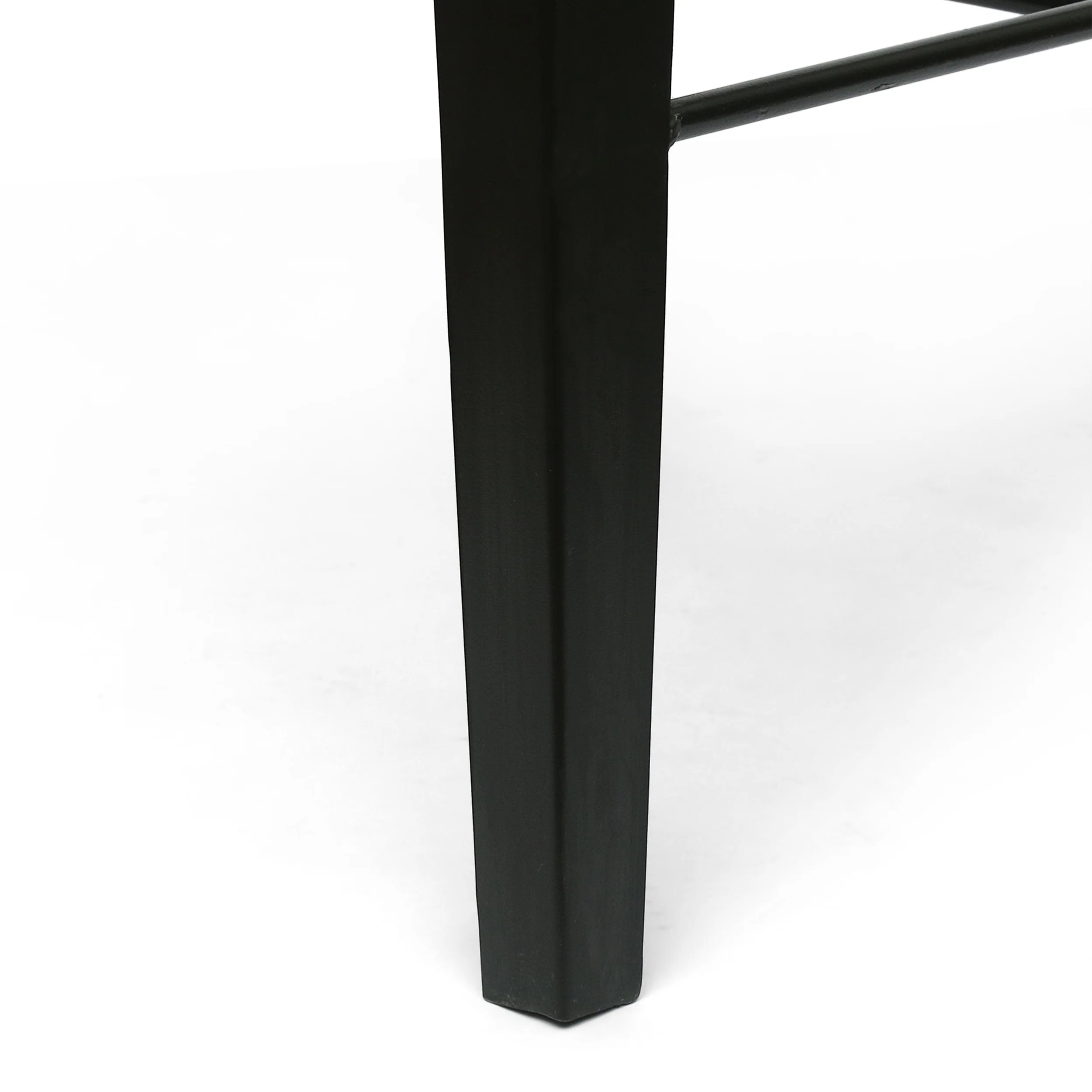 Muntz Handcrafted Modern Industrial Mango Wood Oversized Side Table, Natural and Black - furnishings
