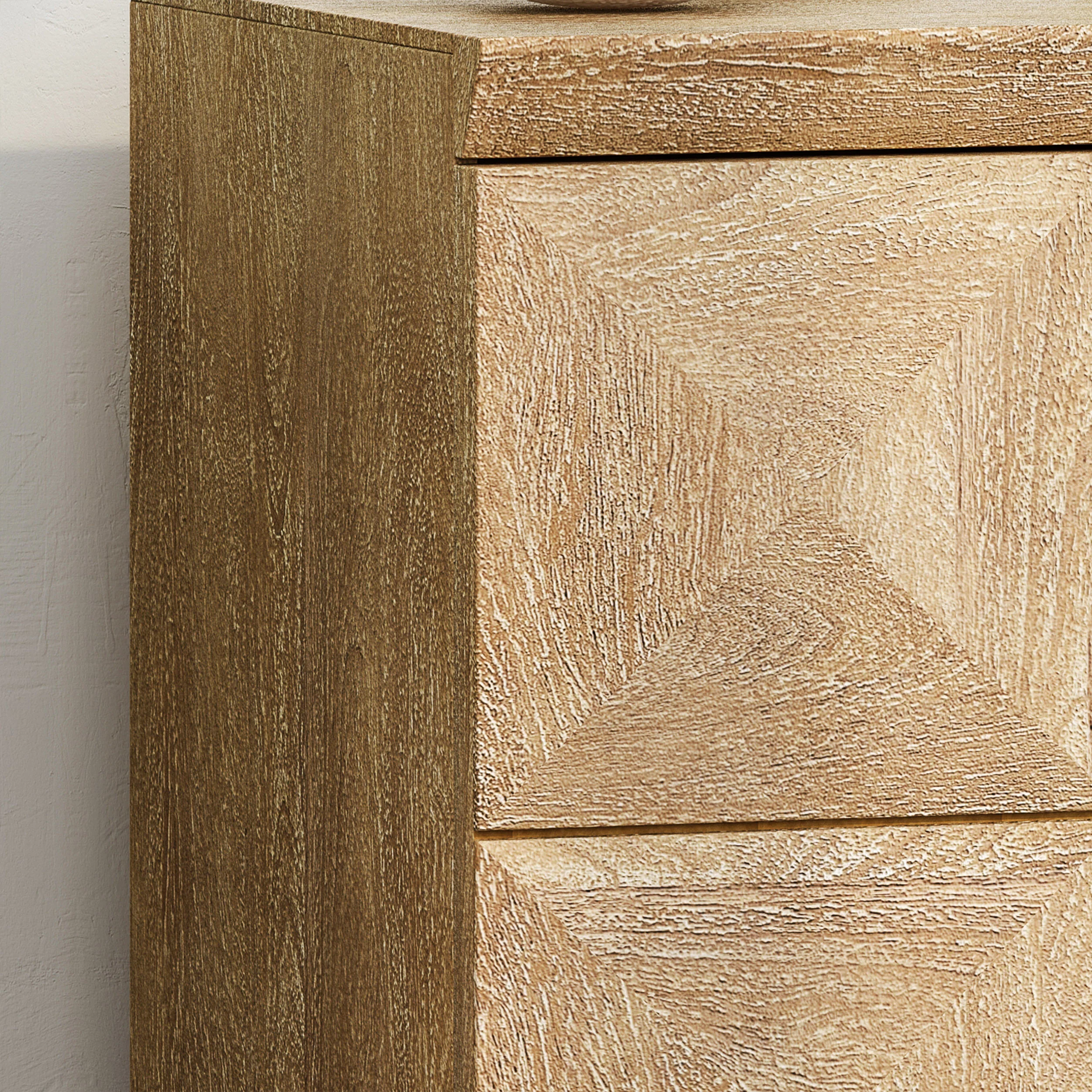 Daksh Handcrafted Boho Mango Wood Cabinet - furnishings