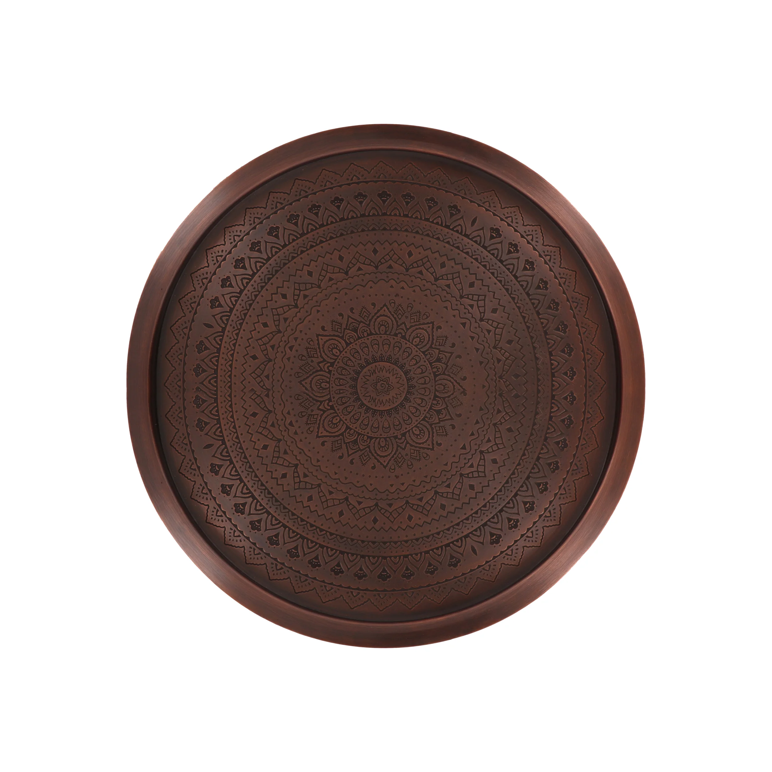 Shanvika Vintage Style Iron Tray Top Side Table - furnishings