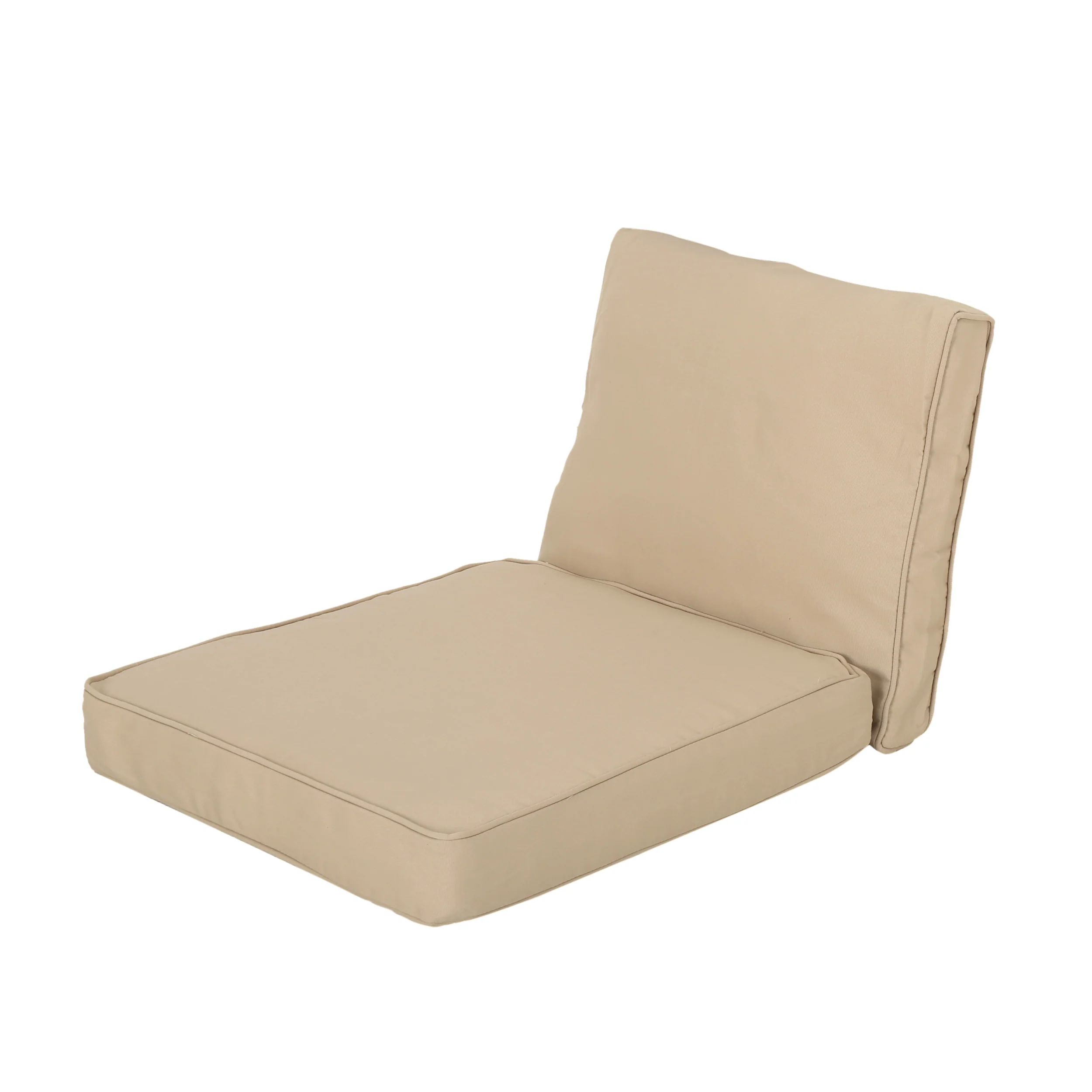 Atiyah Outdoor Water Resistant Fabric Club Chair Cushions with Piping - furnishings