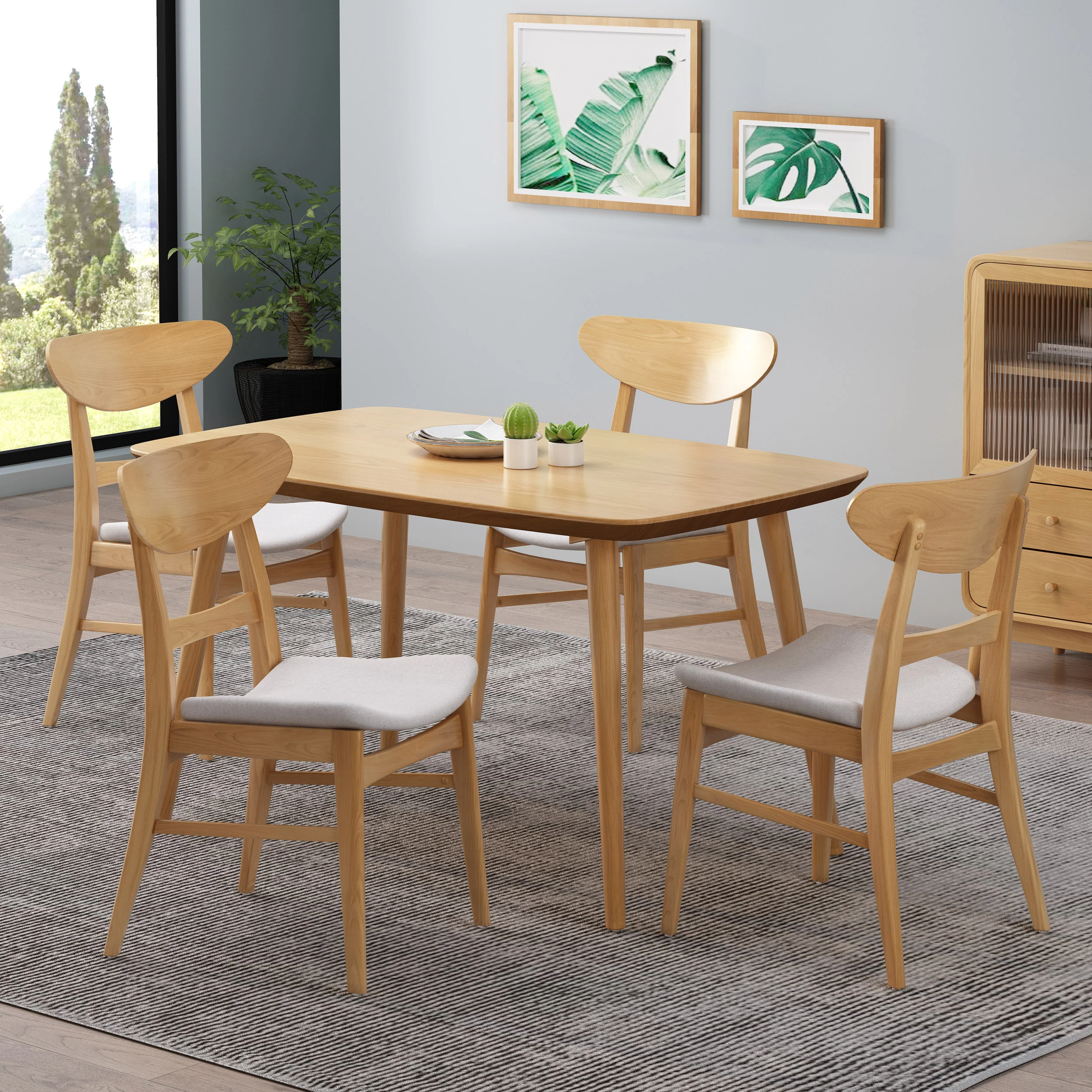 Isador Mid-Century Modern Dining Chairs (Set of 4) - furnishings