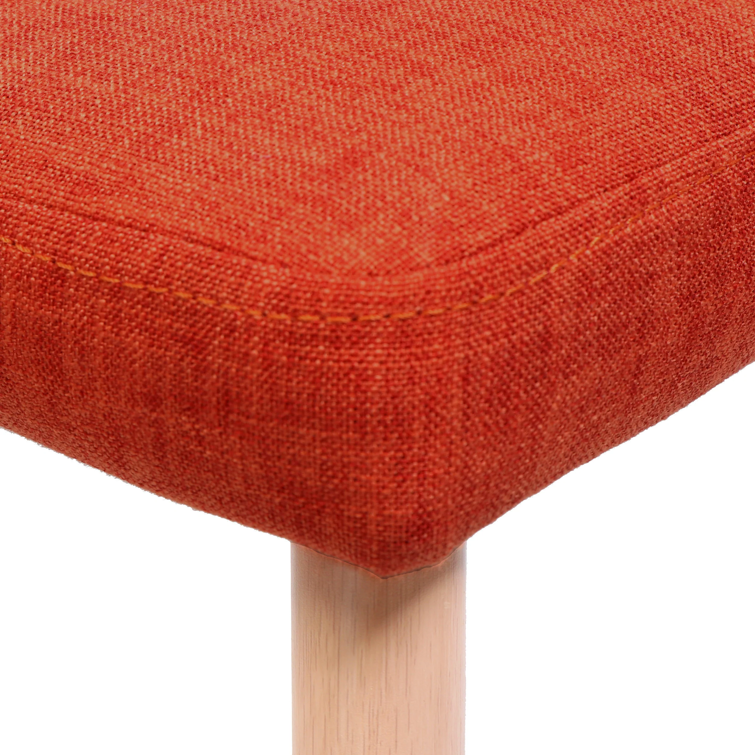Soloman Mid Century Fabric Dining Chairs with Wood Finished Legs - Set of 2 - furnishings