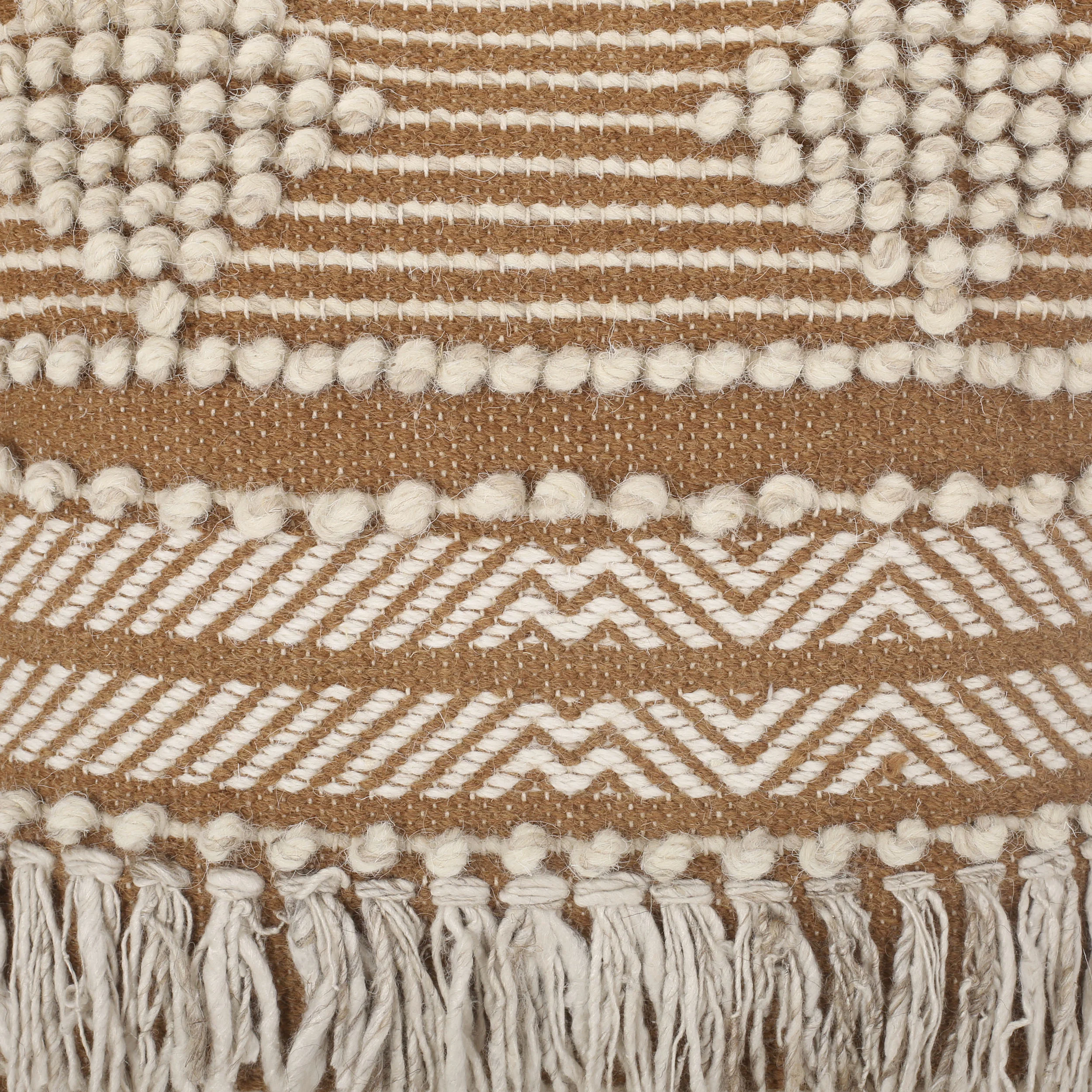 Nahyla Macrame Boho Throw Pillow - furnishings