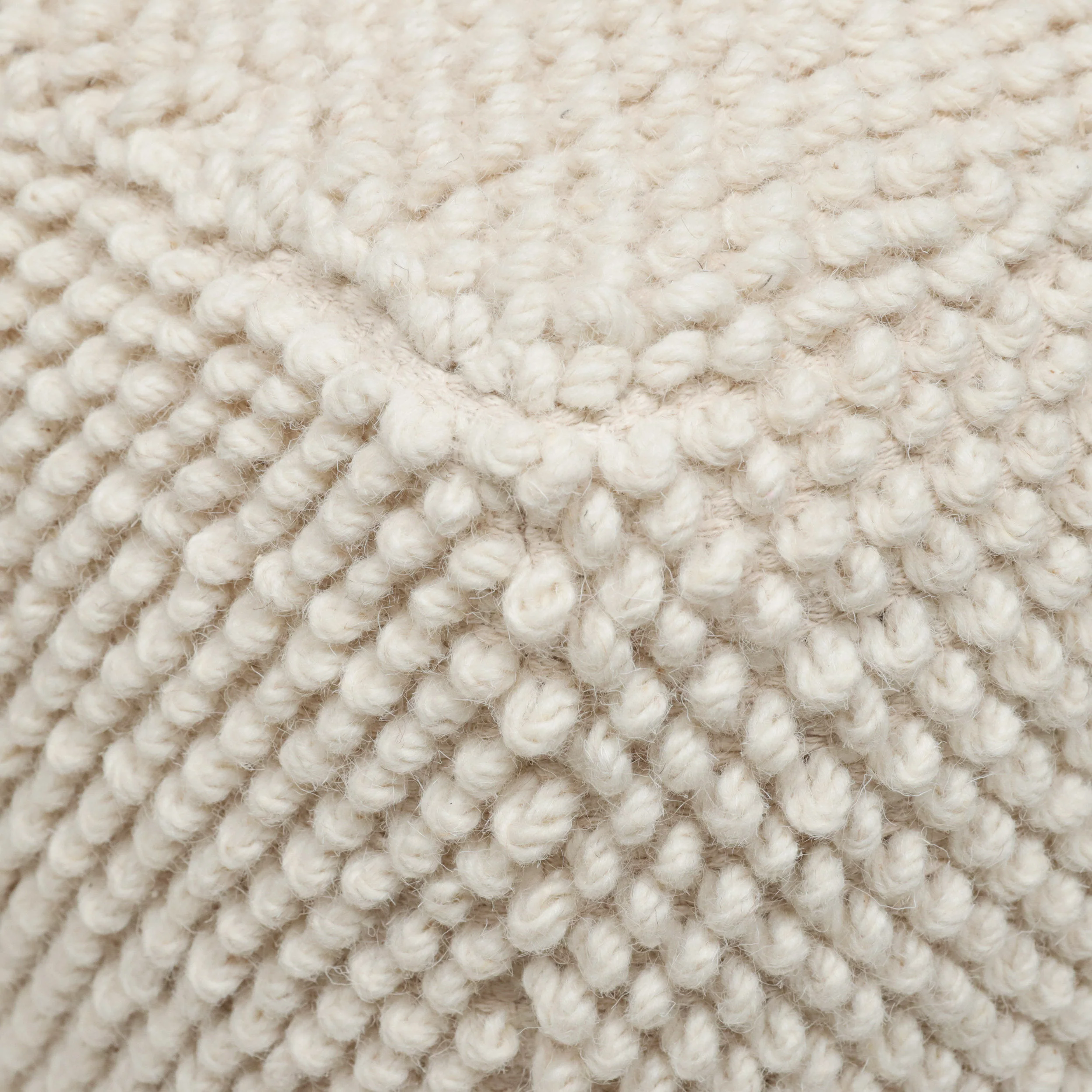 Devries Boho Handcrafted Tufted Fabric Cube Pouf - furnishings