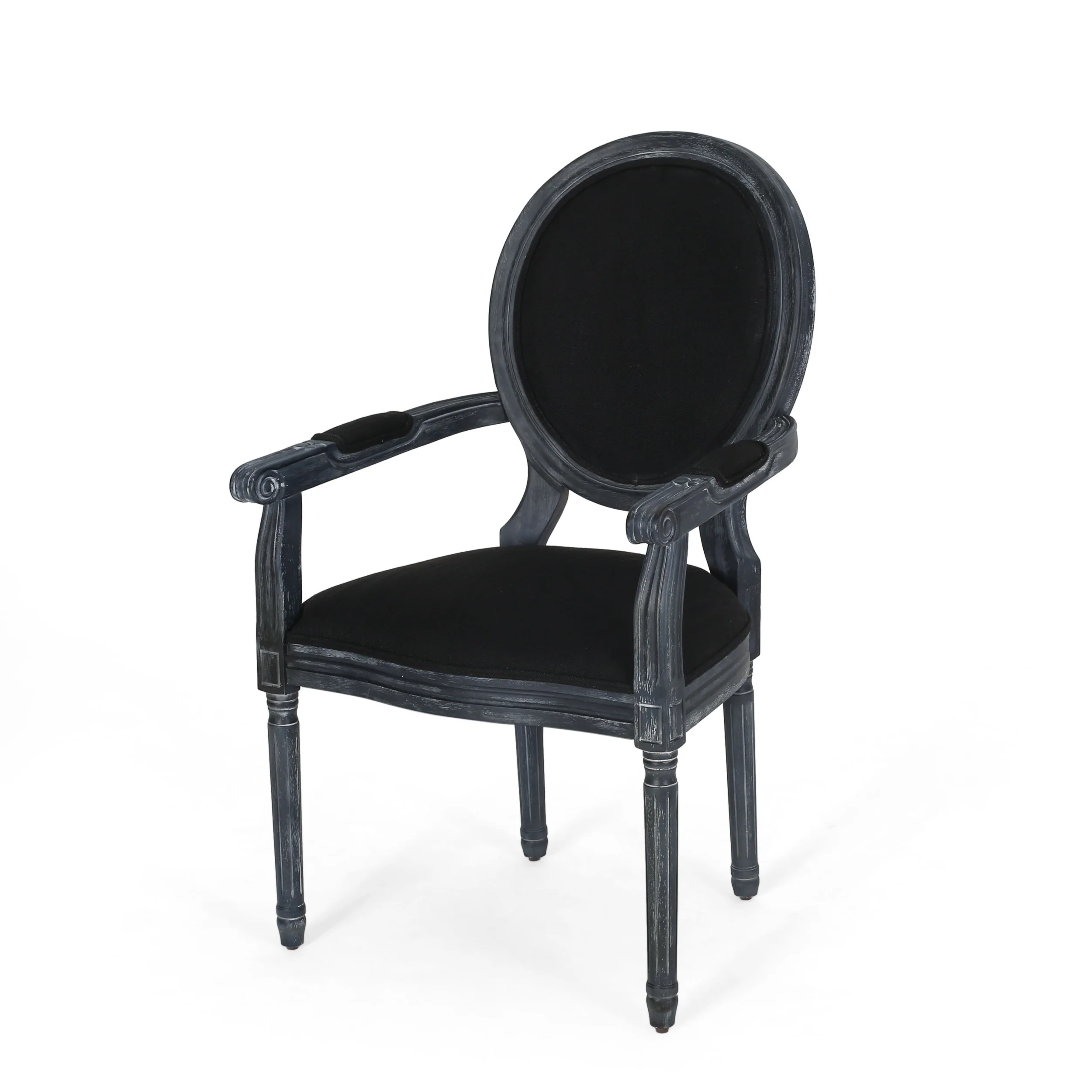 Aisenbrey French Country Wood Upholstered Dining Chair - furnishings