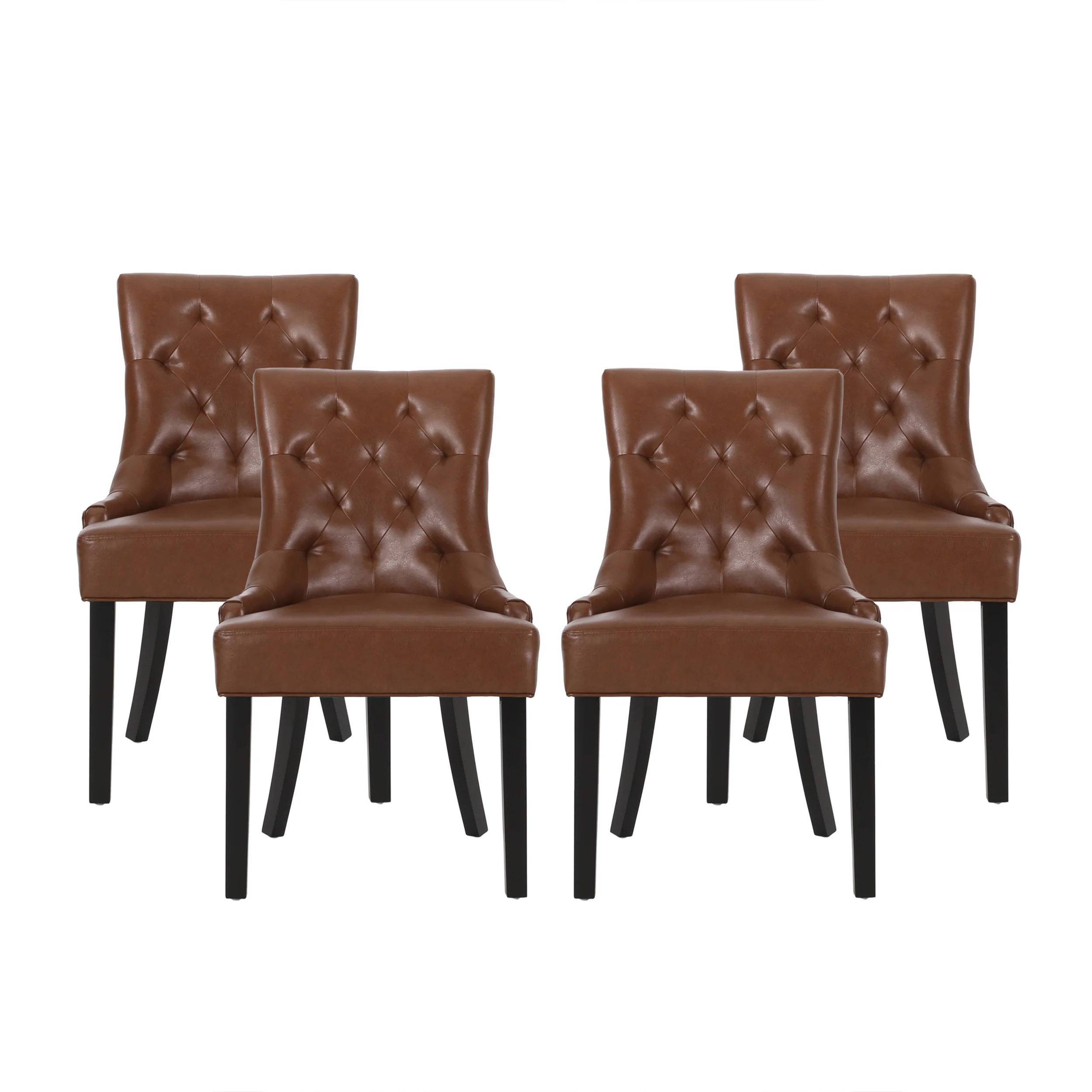 Maggie Contemporary Tufted Dining Chairs, Set of 4 - furnishings