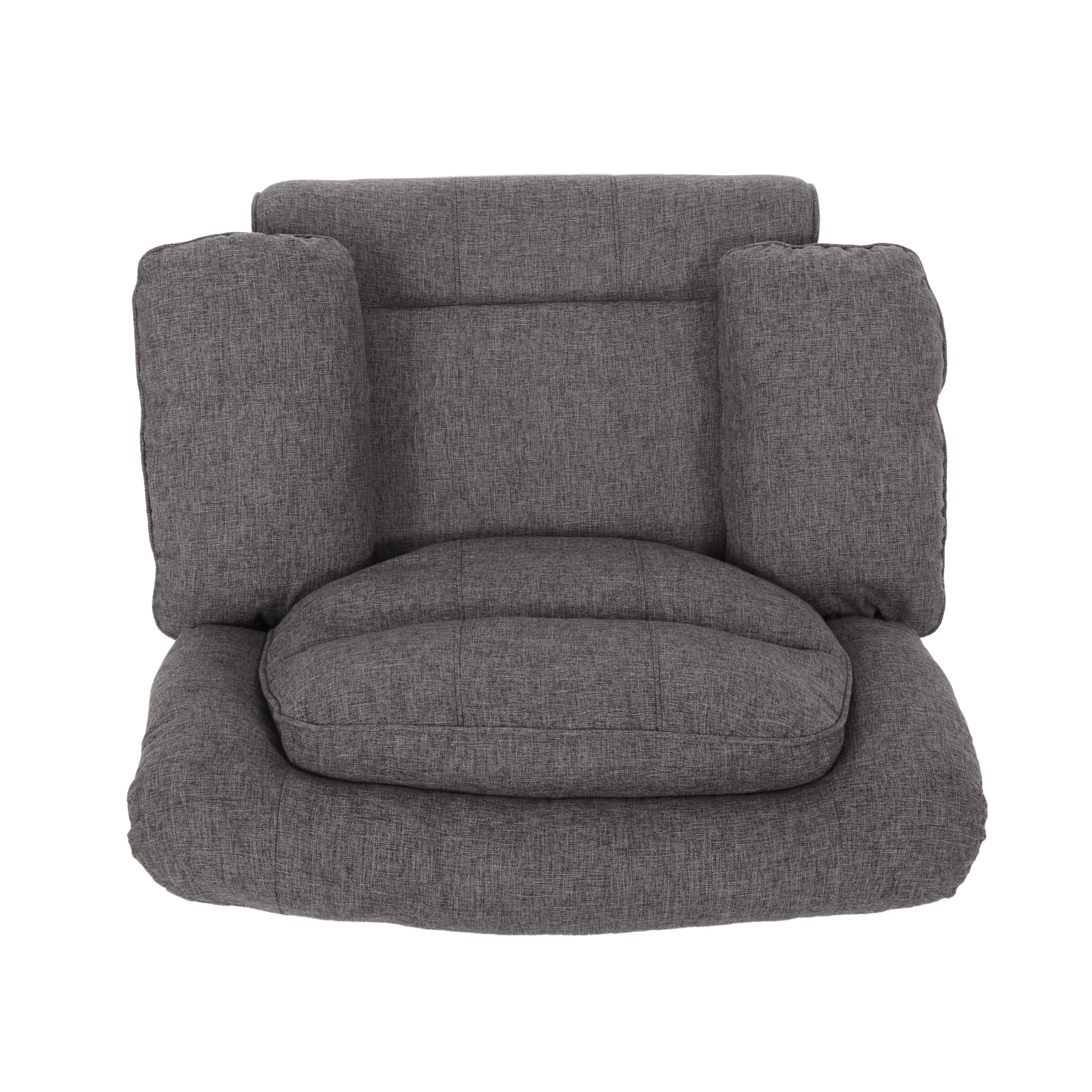 Antoinette Contemporary Pillow-Tufted Upholstered Fabric Glider Recliner - furnishings
