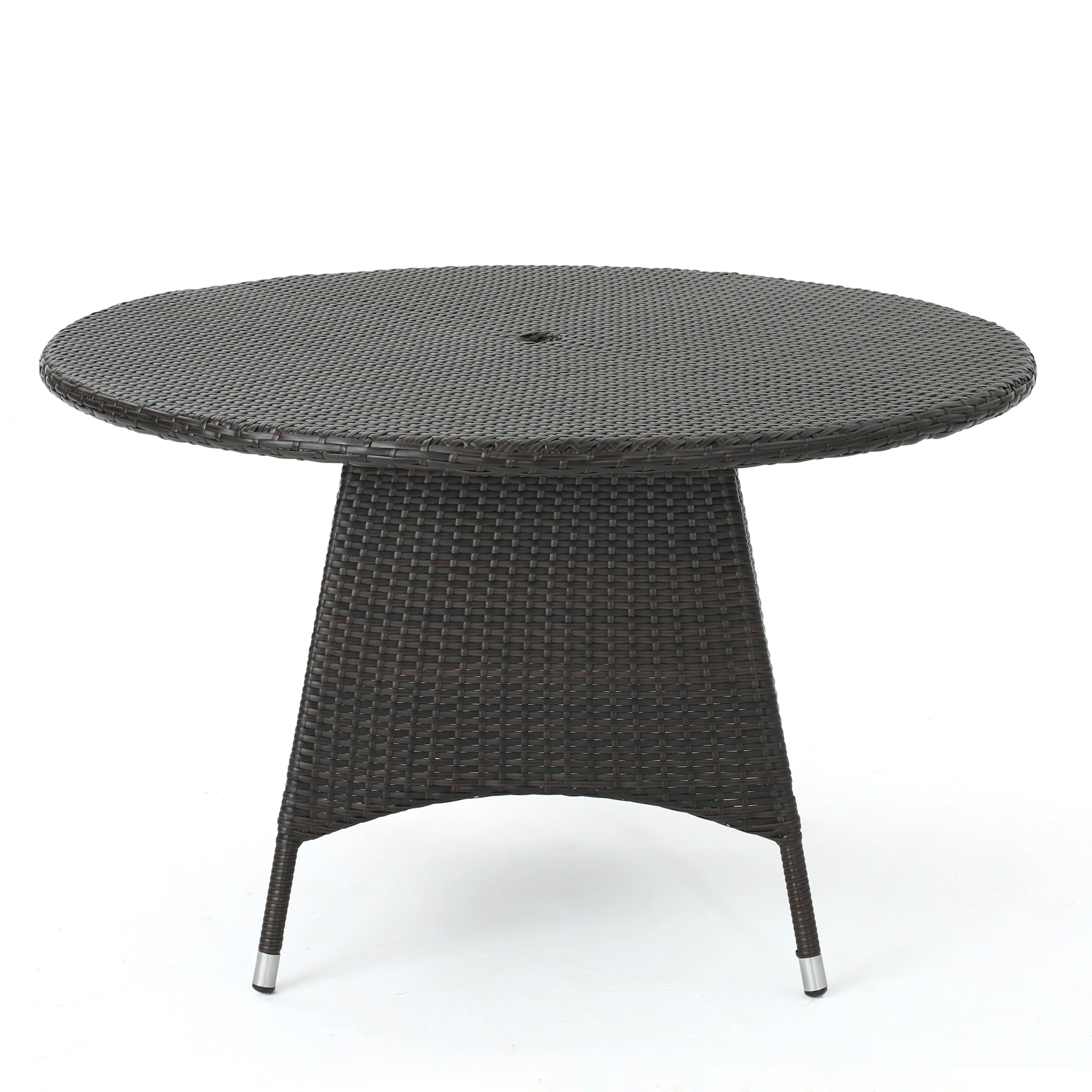 Zakyiah Outdoor Contemporary 4 Seater Wicker Dining Set - furnishings