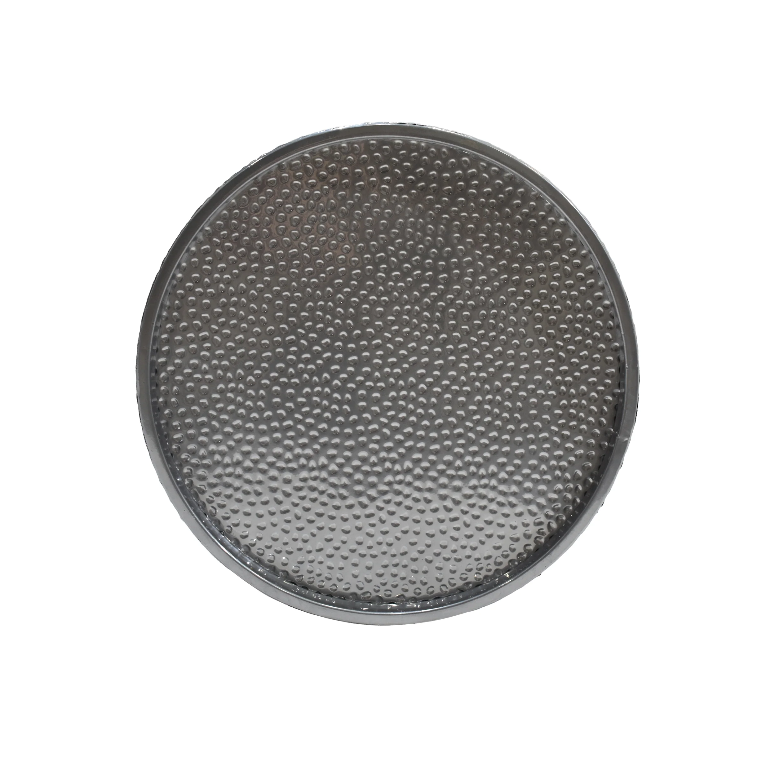 Kaylee Modern Round Hammered Iron Accent Table (2 Pack) - furnishings