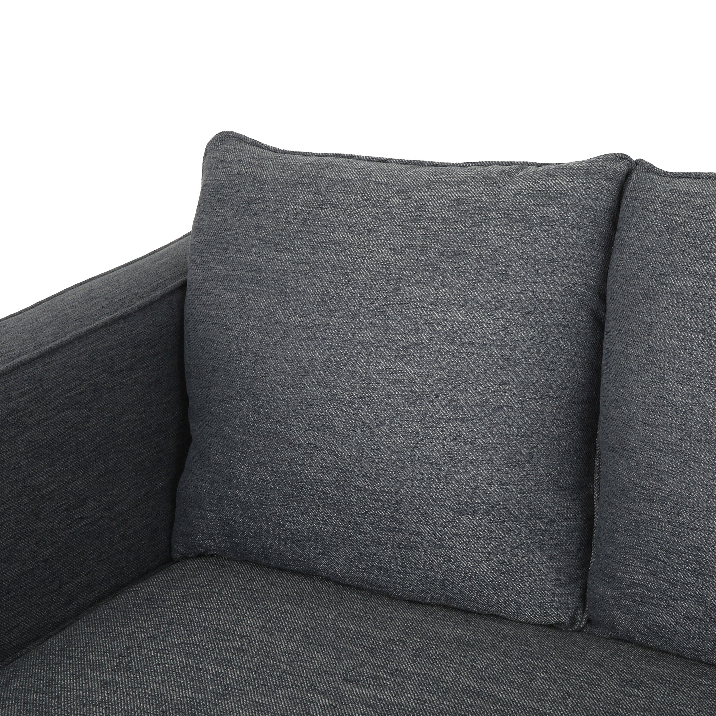 Nimsi Contemporary 3 Seater Fabric Sofa - furnishings