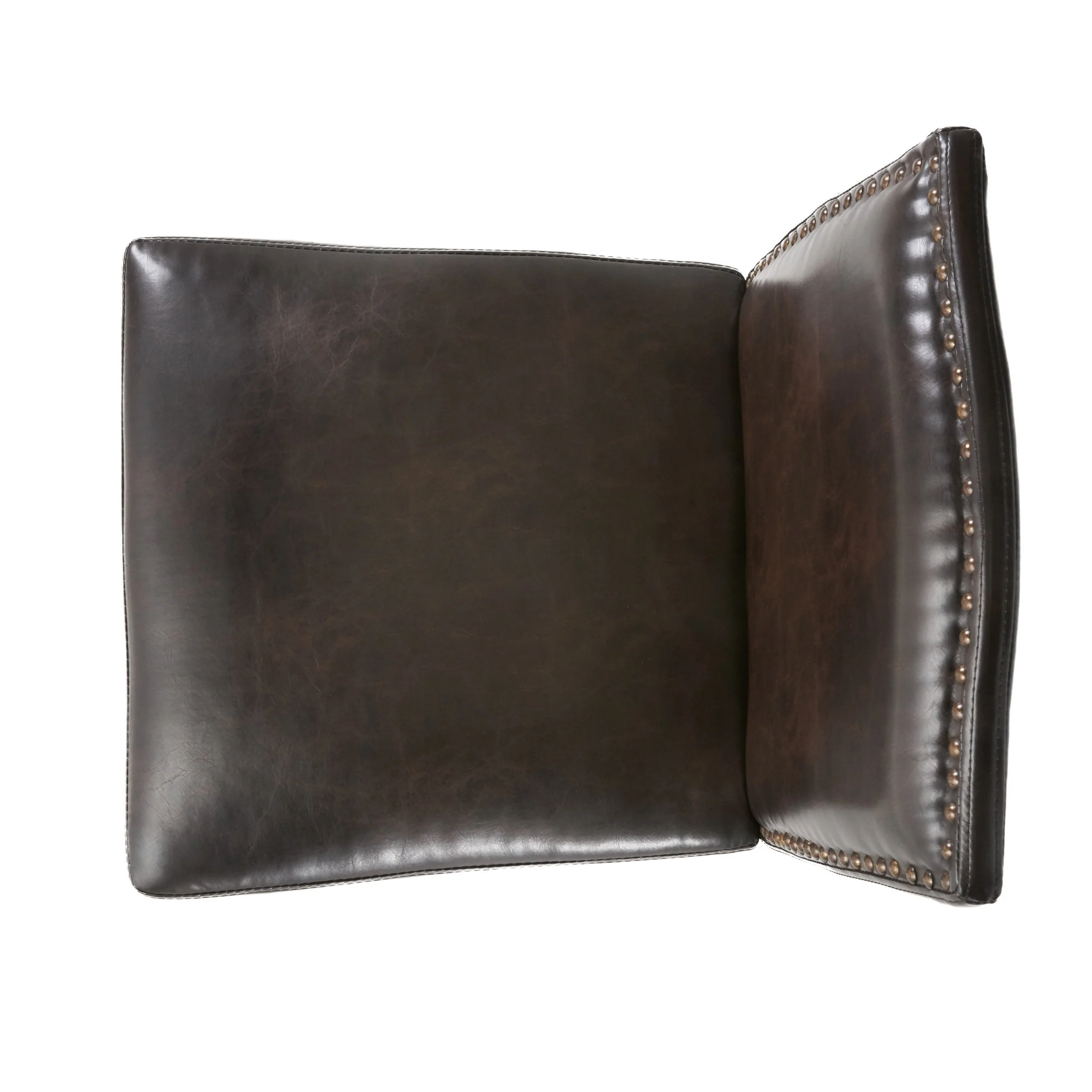 Auburn 30-Inch Brown Leather Backed Barstool (Set of 2) - furnishings