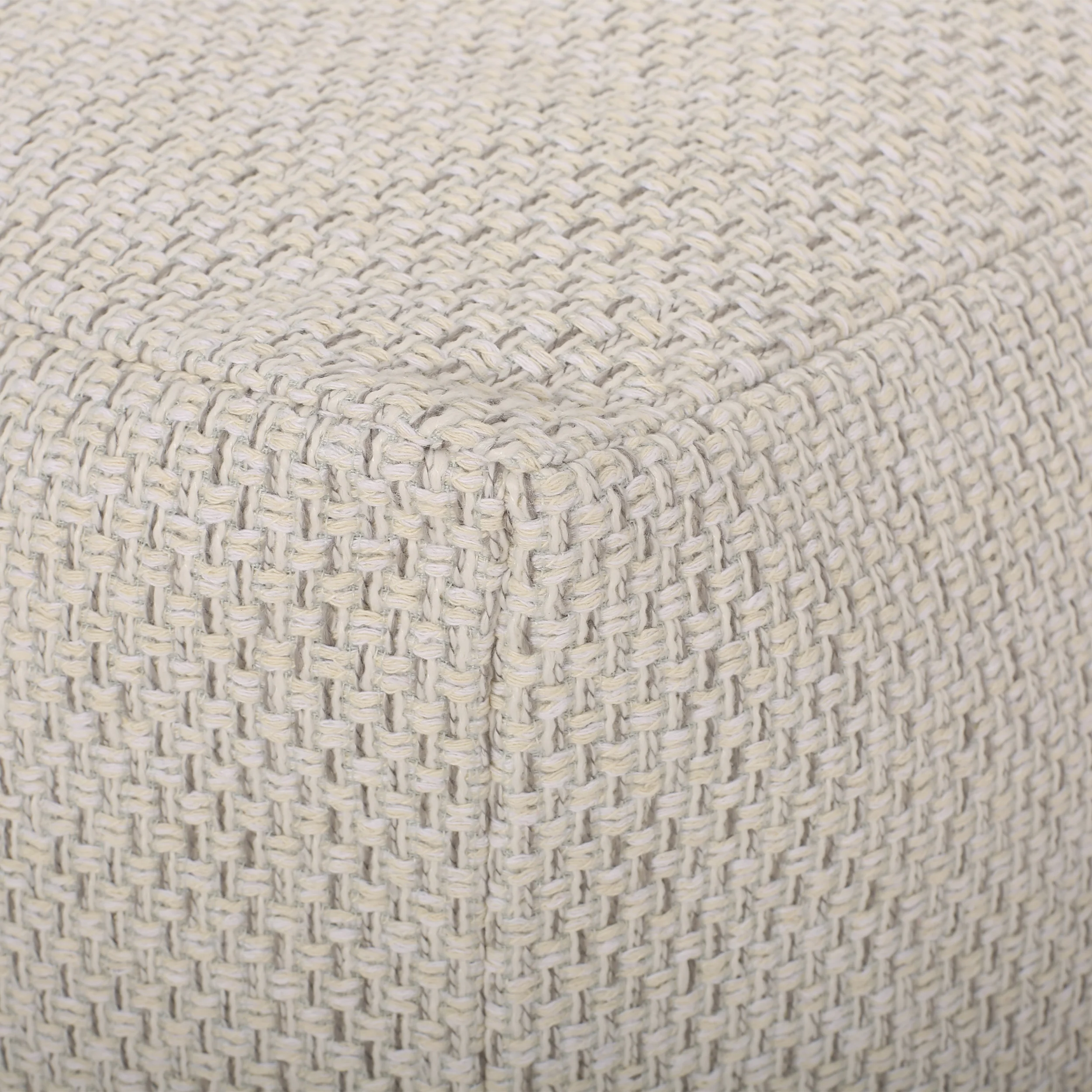 Rakiya Contemporary Fabric Pouf - furnishings