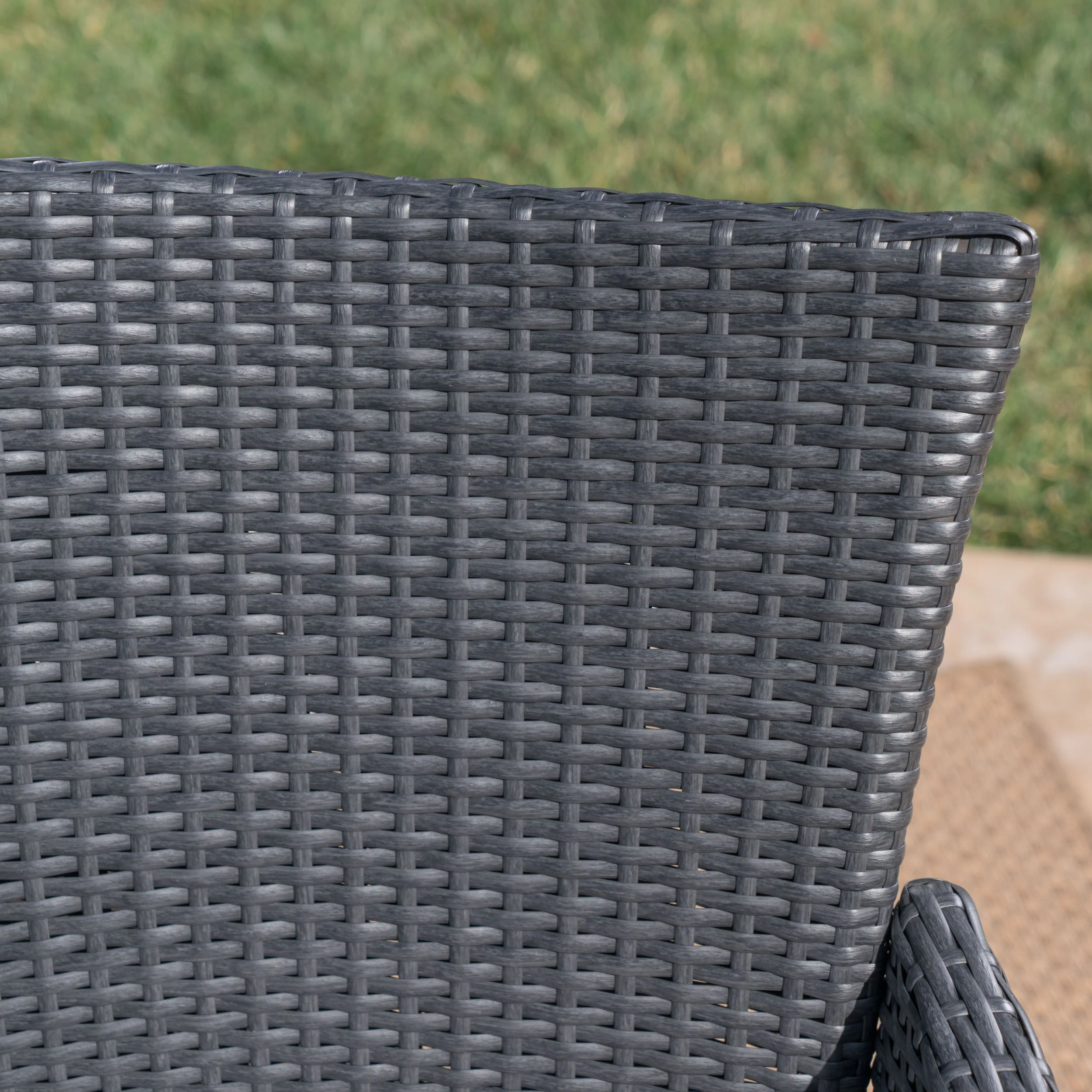 Muriel Outdoor 7 Piece Wicker Dining Set with Light Weight Concrete Dining Table - furnishings