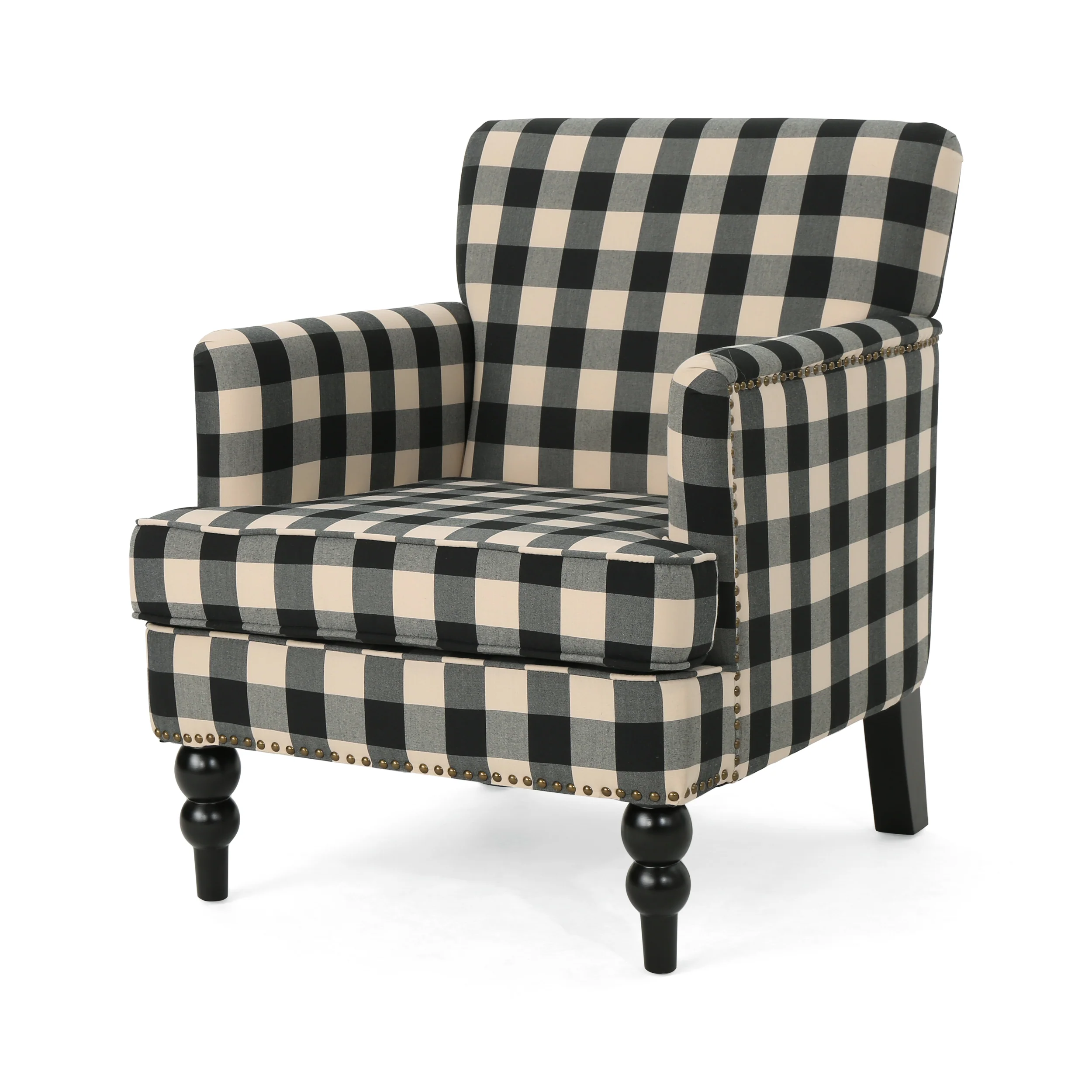 Eve Tufted Fabric Club Chair - furnishings