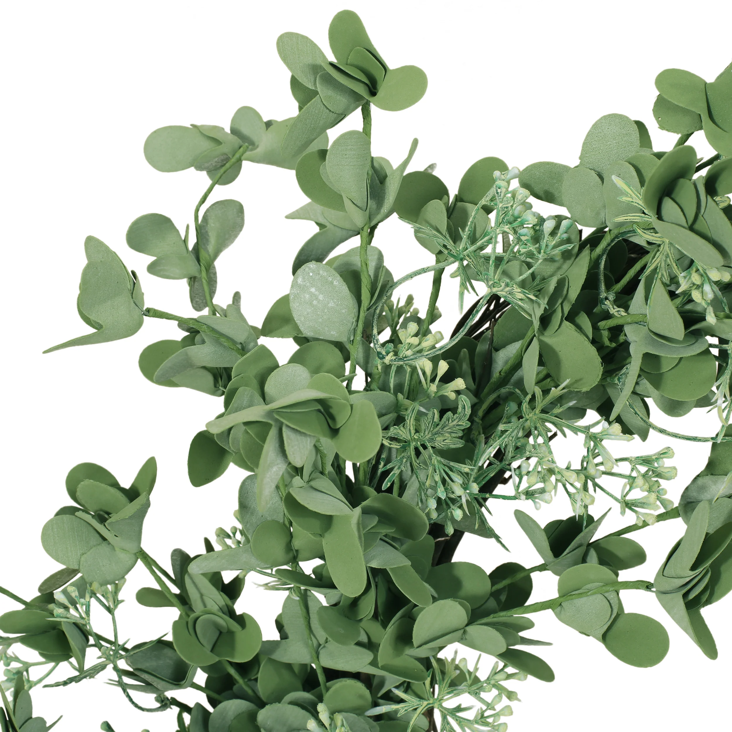 27 Inch Artificial Creeping Woodsorrel Wreath - furnishings