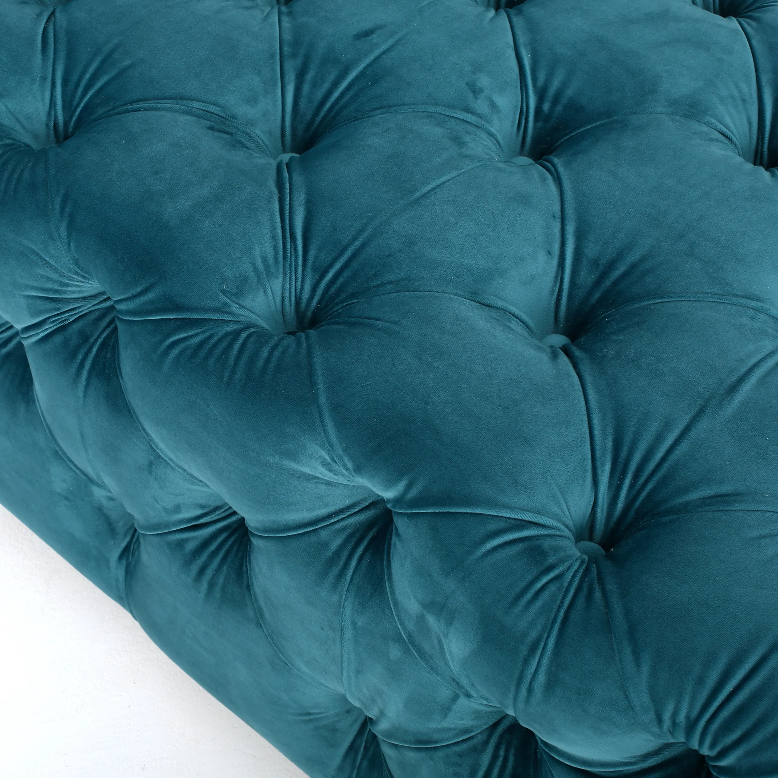 Provence Modern Glam Tufted Velvet Ottoman Bench - furnishings