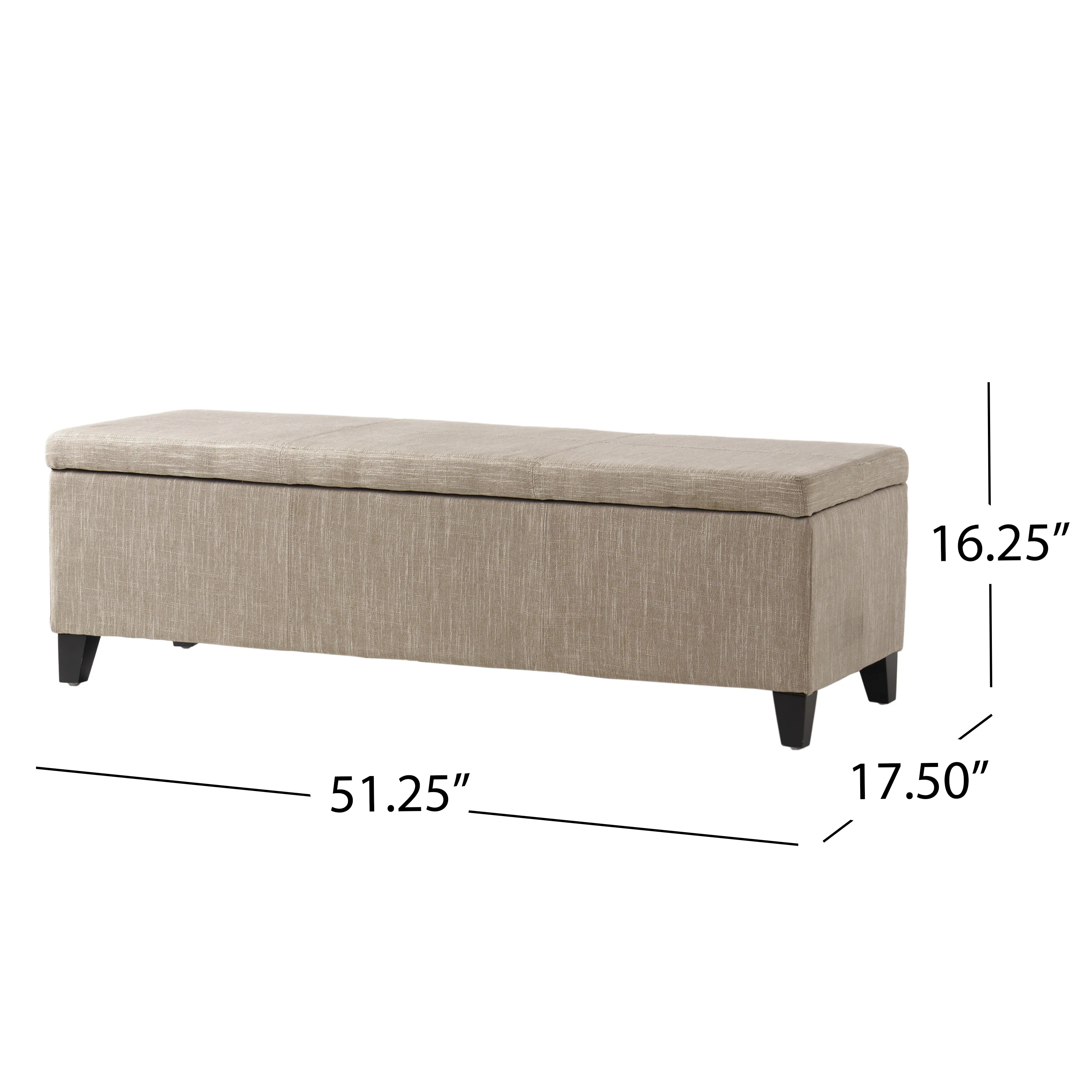 Rupert Upholstered Storage Ottoman Bench - furnishings