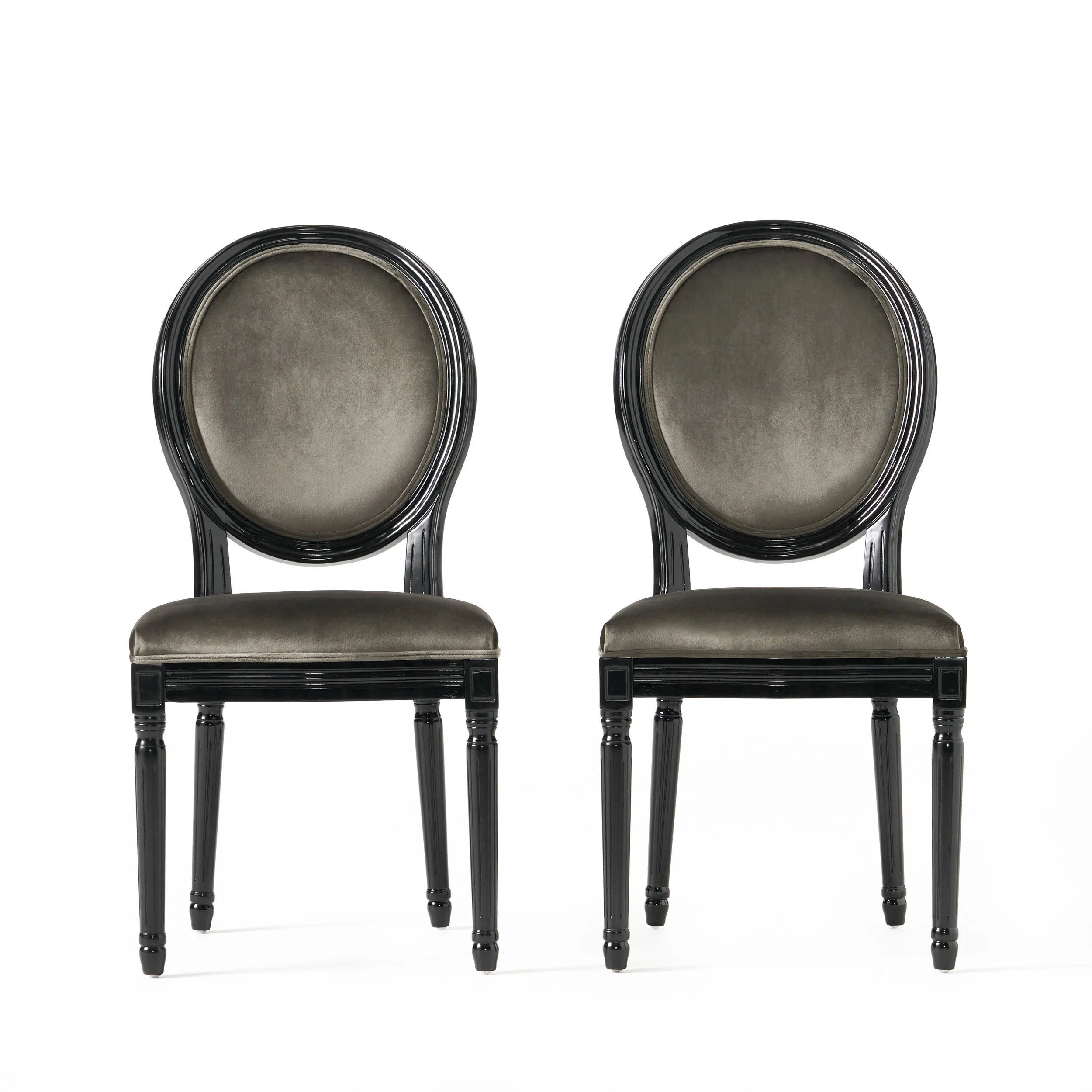Phinnaeus Contemporary Velvet Dining Chairs (Set of 2) - furnishings