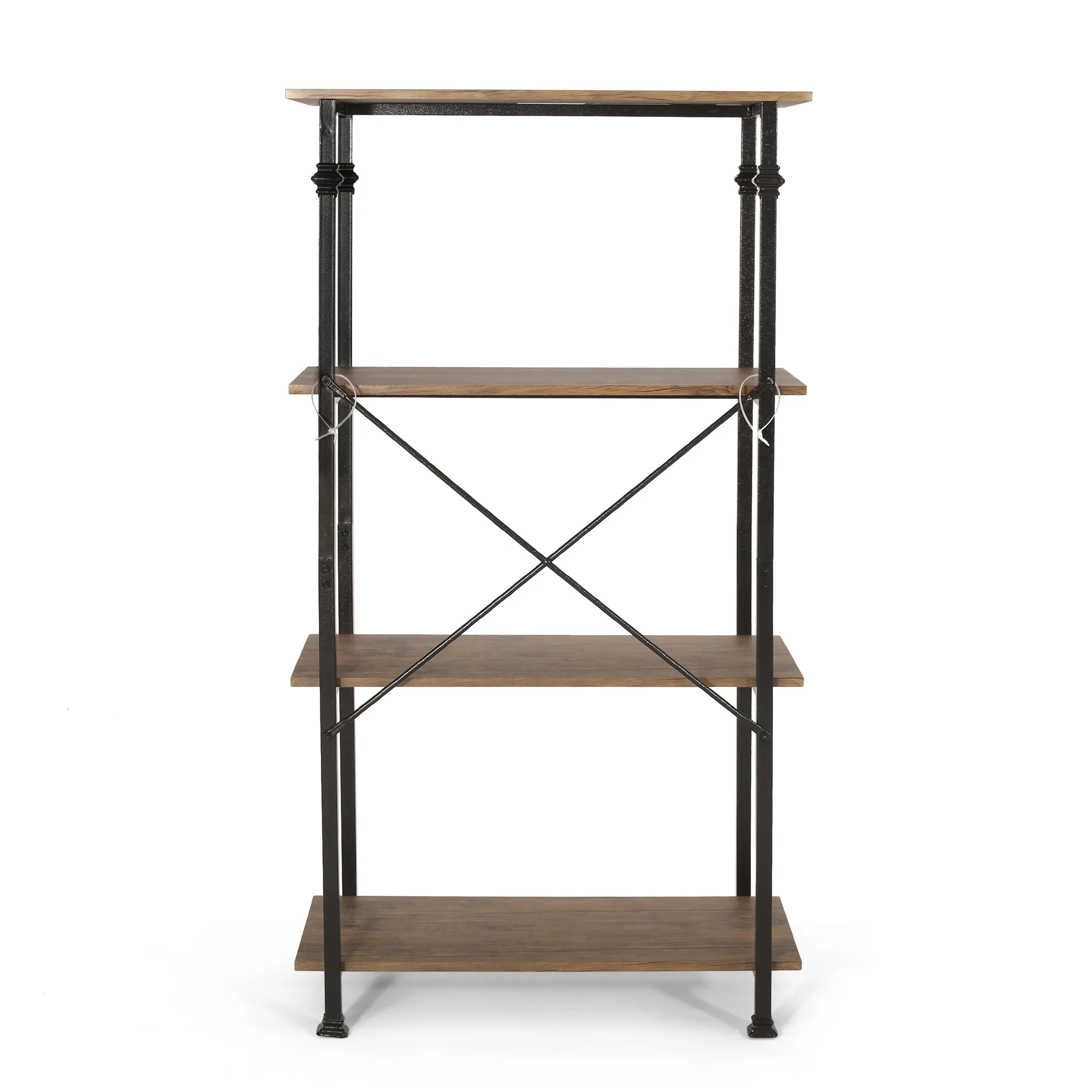 Gessling Modern Industrial 4 Shelf Etagere Bookcase - furnishings
