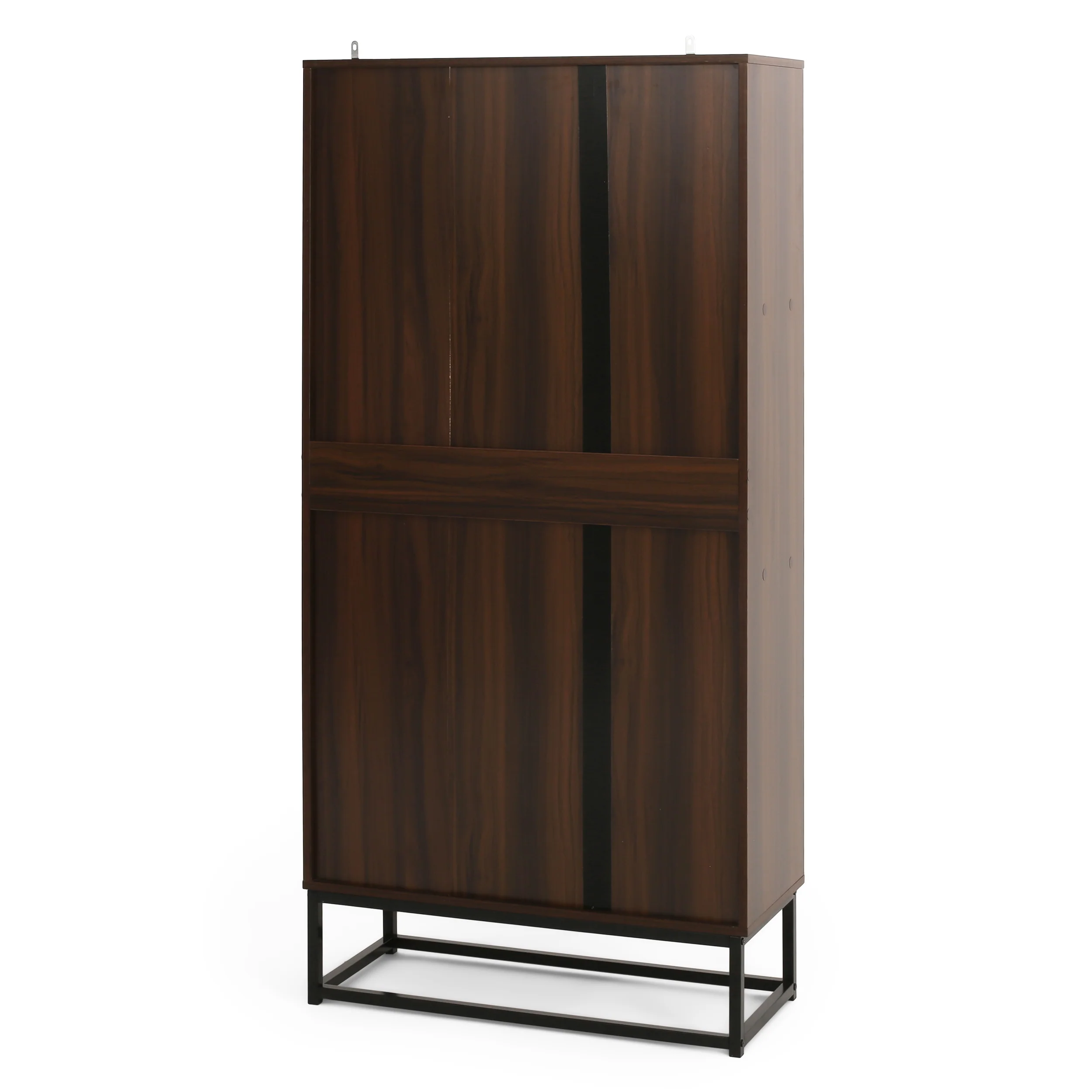Emory Modern Industrial 6 Shelf V Bookcase - furnishings