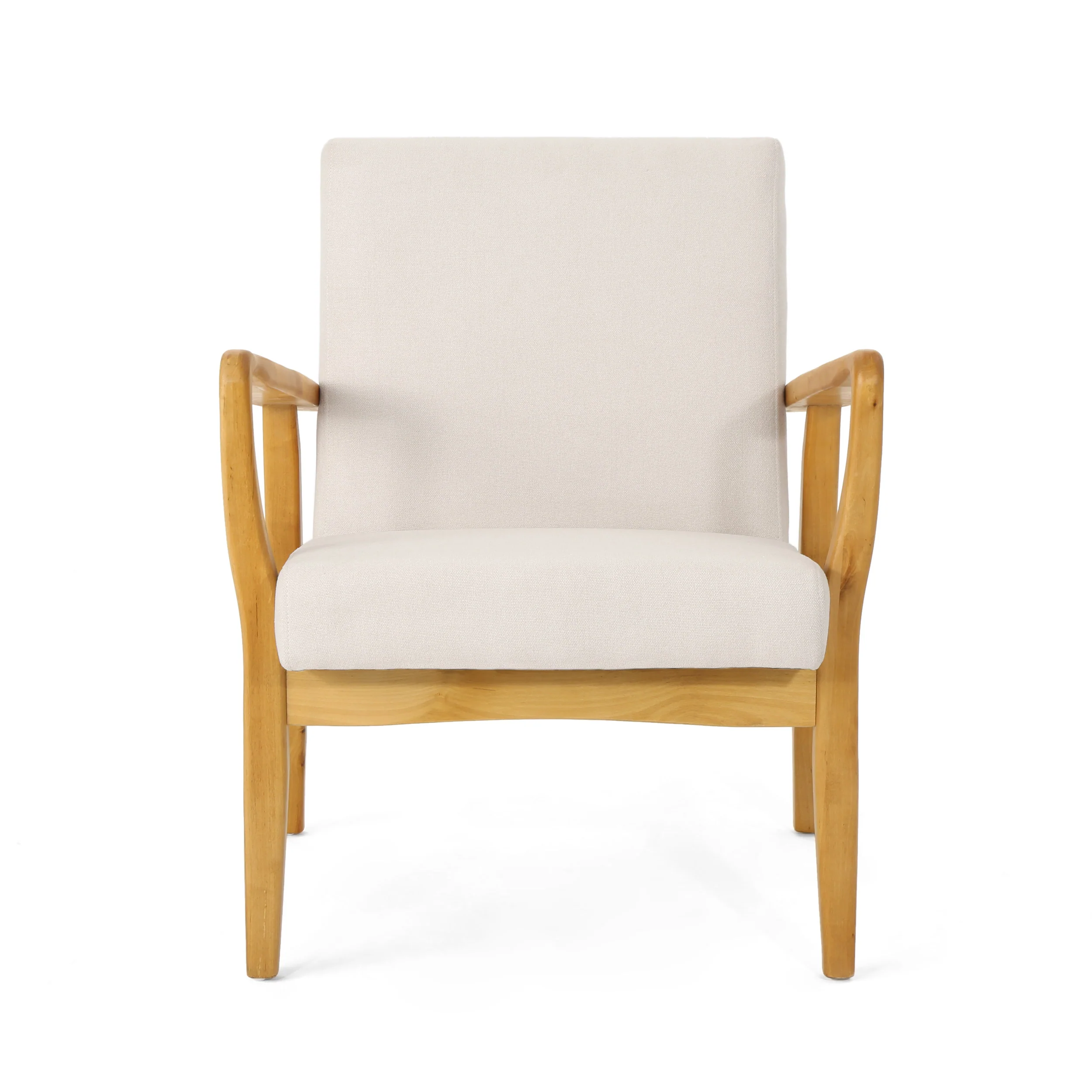 Isaac Mid-Century Modern Fabric Upholstered Club Chair - furnishings