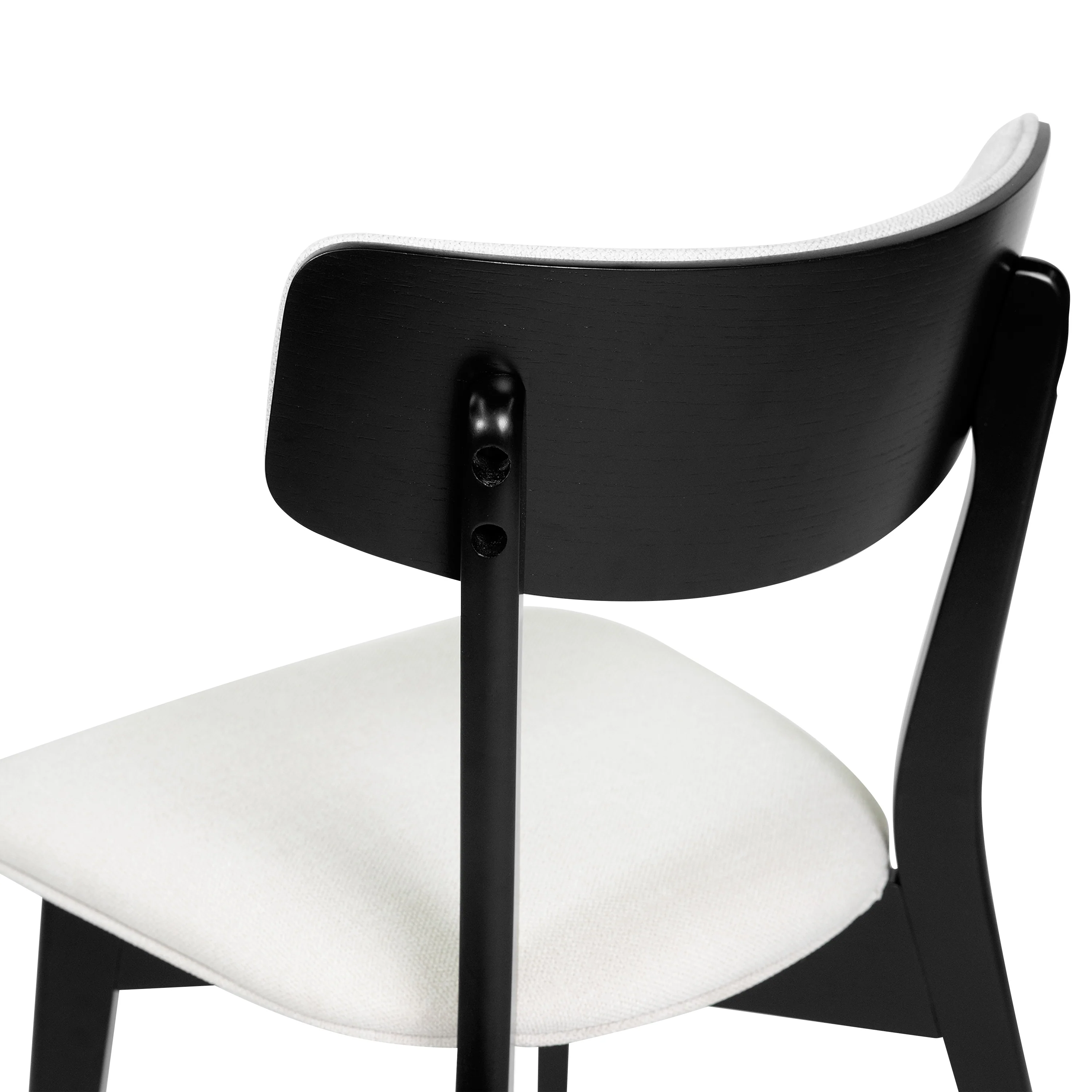 Crystal Mid Century Modern Fabric Upholstered Dining Chairs, Set of 2 - furnishings