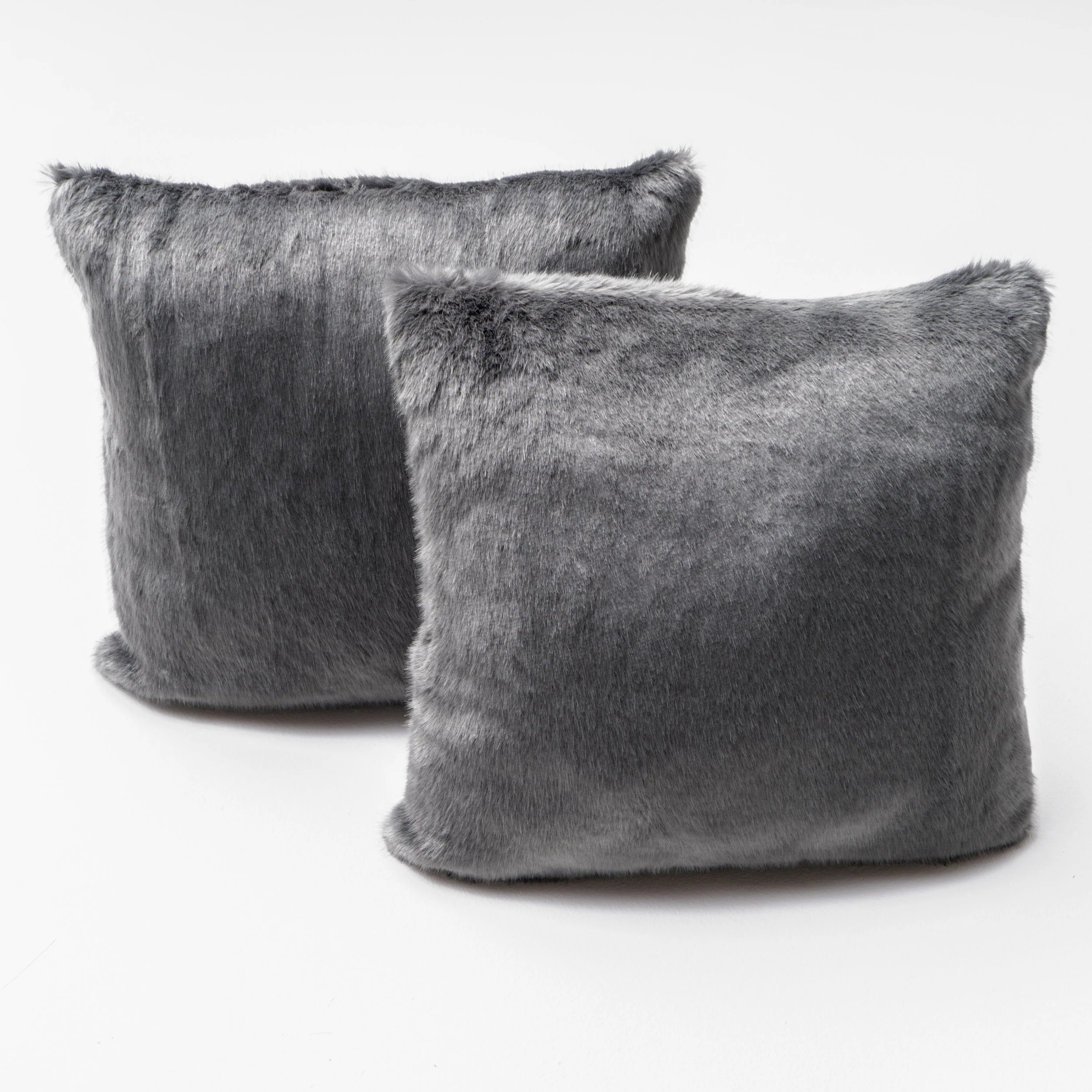 Ellison Modern Glam Faux Fur Throw Pillow - furnishings
